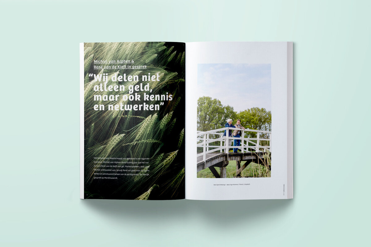 Jubileum magazine Ruimte om te delen ontwikkelt voor het Maatschappij van Welstand ter ere van hun 200-jarig bestaan. Begeleiding, productie, redactie en ontwerp magazine door Bladkamer.