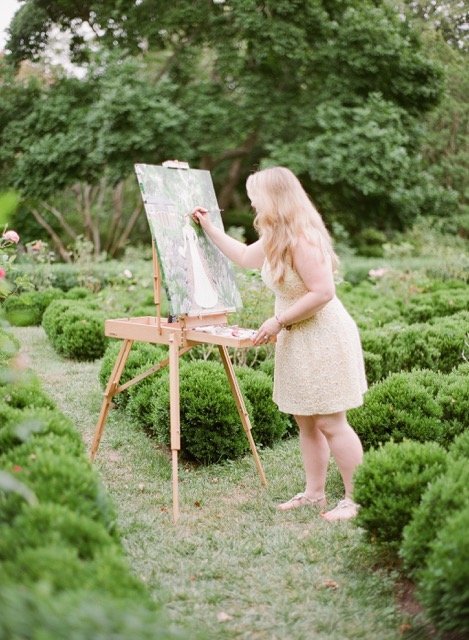 Gorgeous location for a live wedding painting
