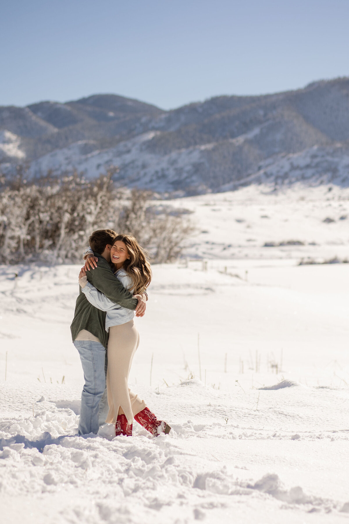 Winter Mountain Couples Photography