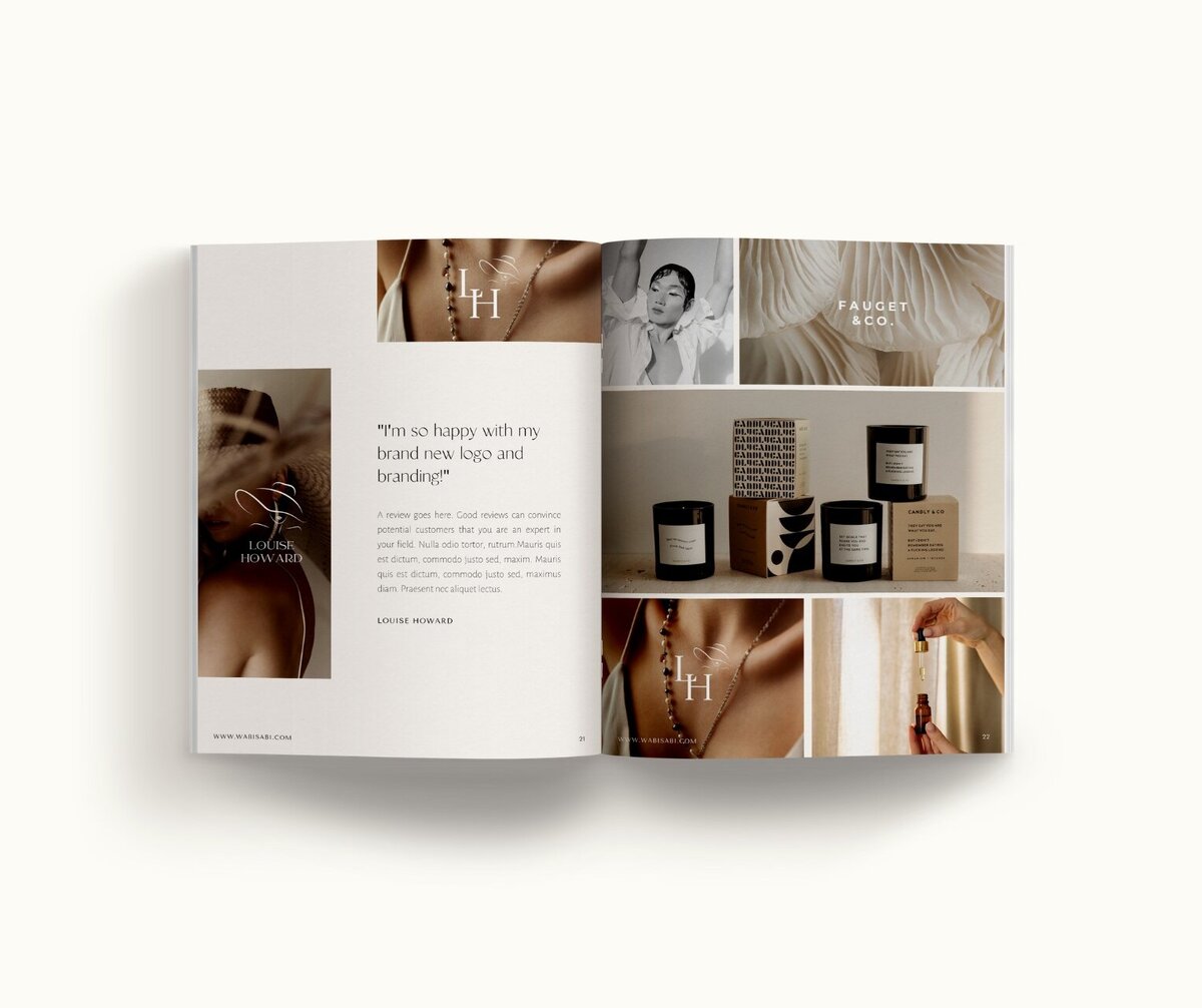 Minimal pricing guide template Canva Wabi Sabi 14