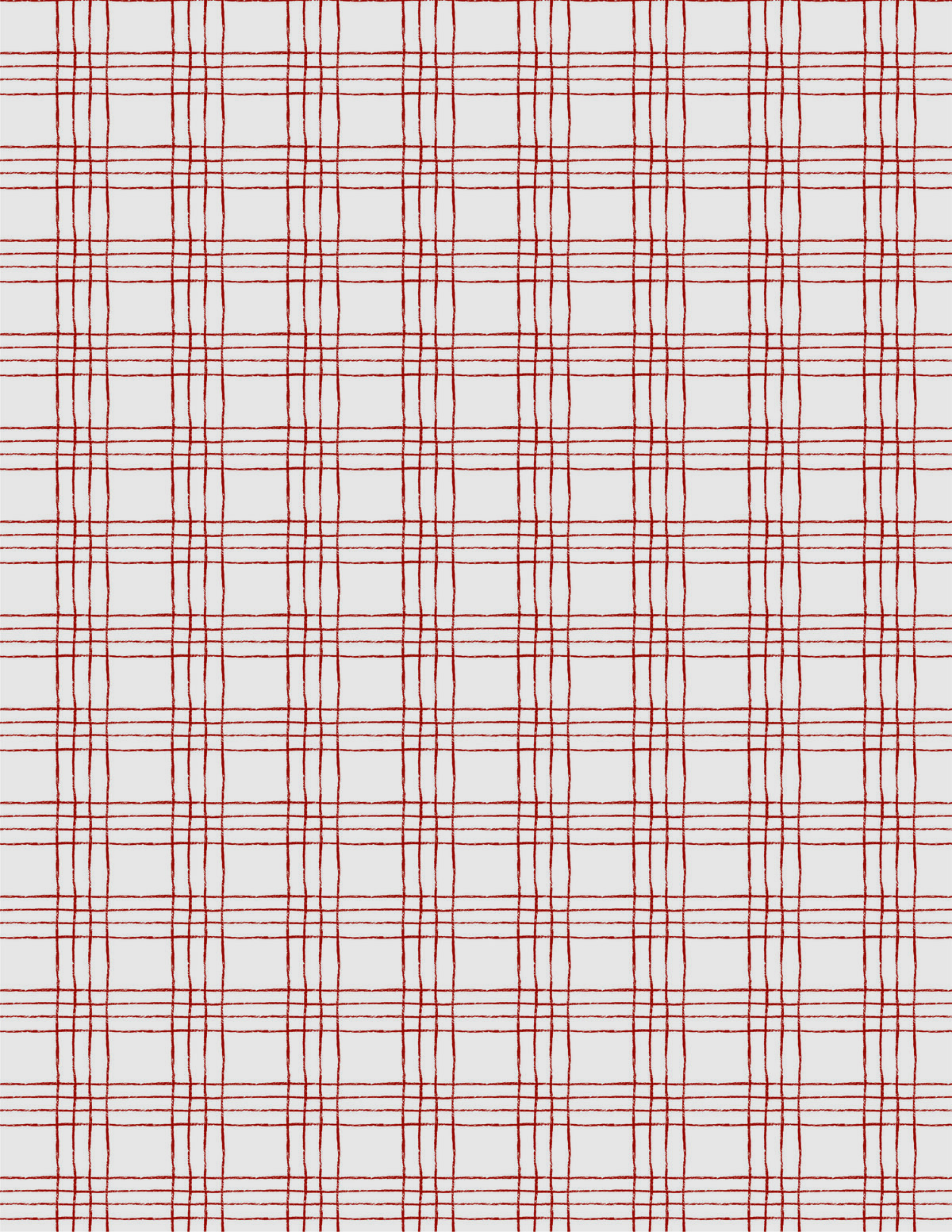 red plaid on grey