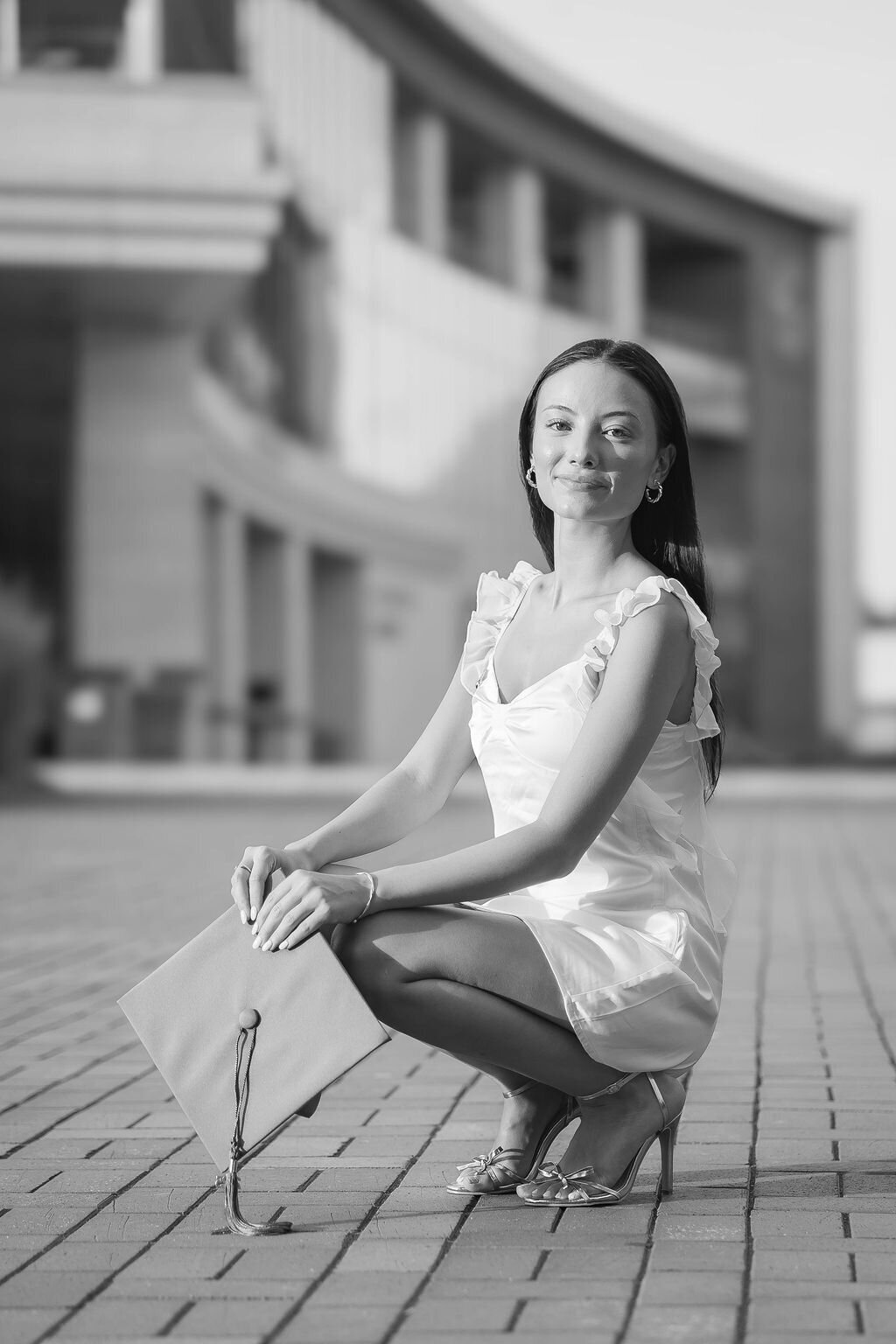 College graduation milestone photo session Charlotte NC