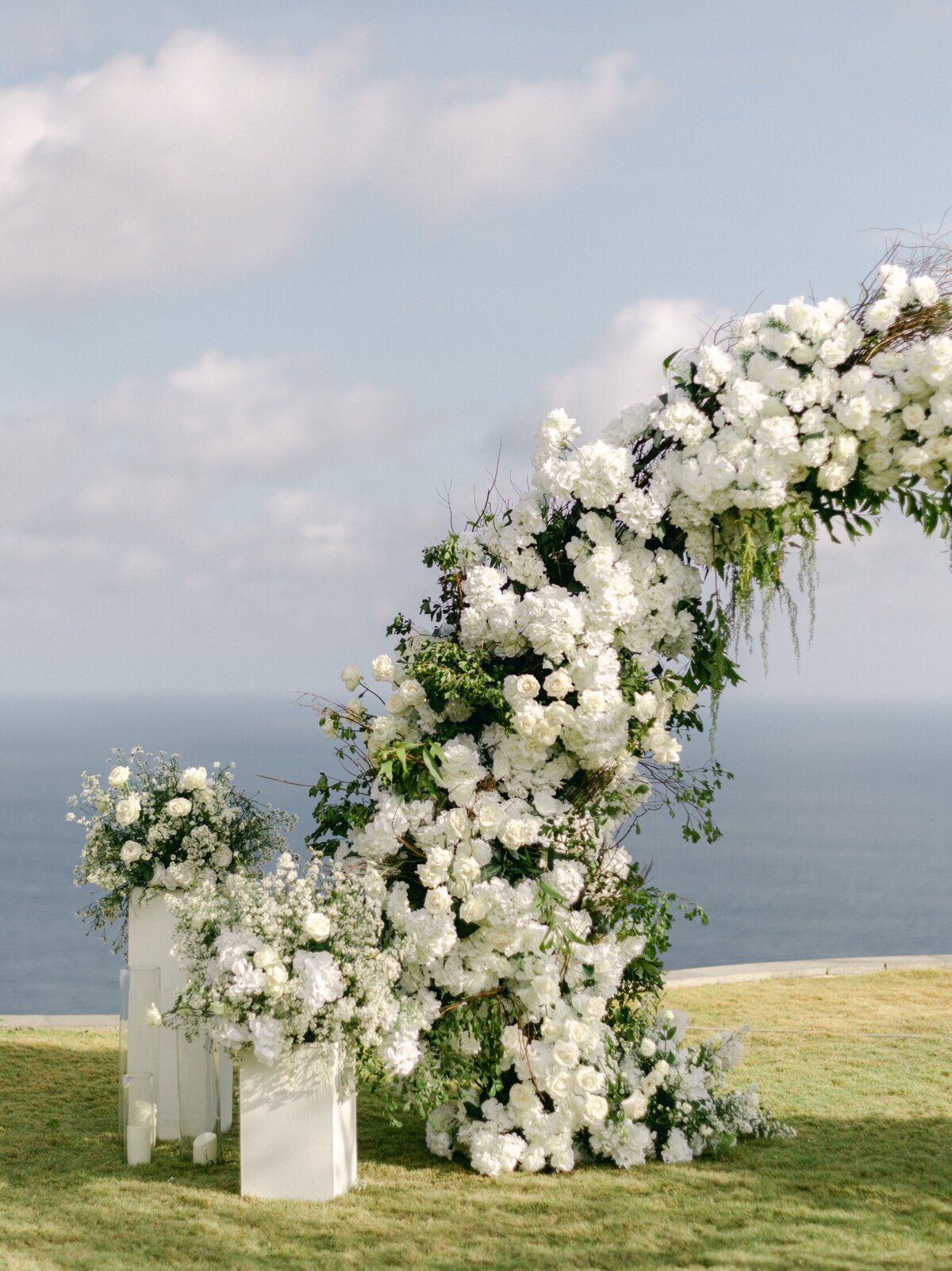 Bali Wedding Ceremony Floral Arch