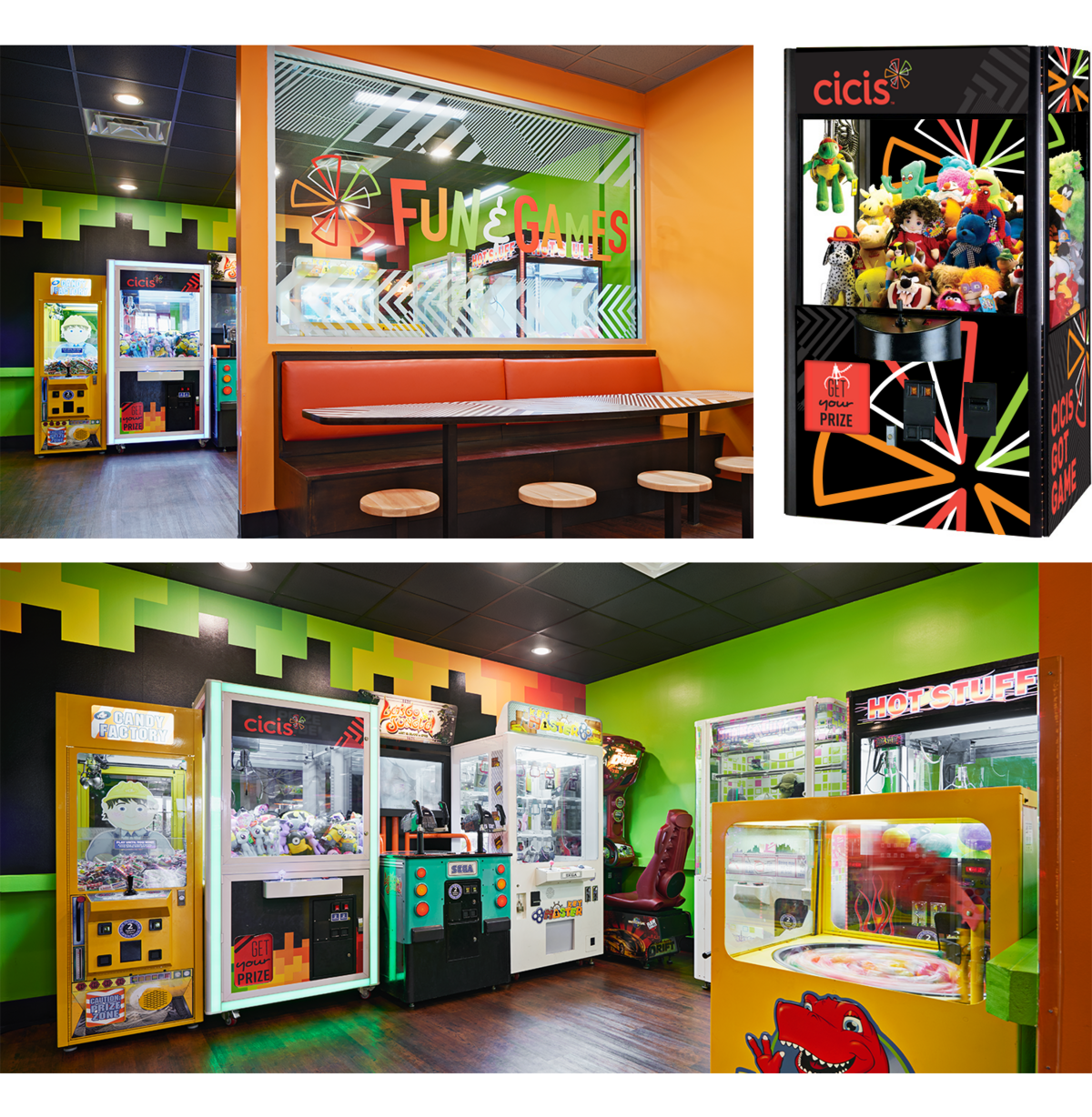 Cicis Pizza | Restaurant | Game Room | Graphic Designer | Van Curen Creative