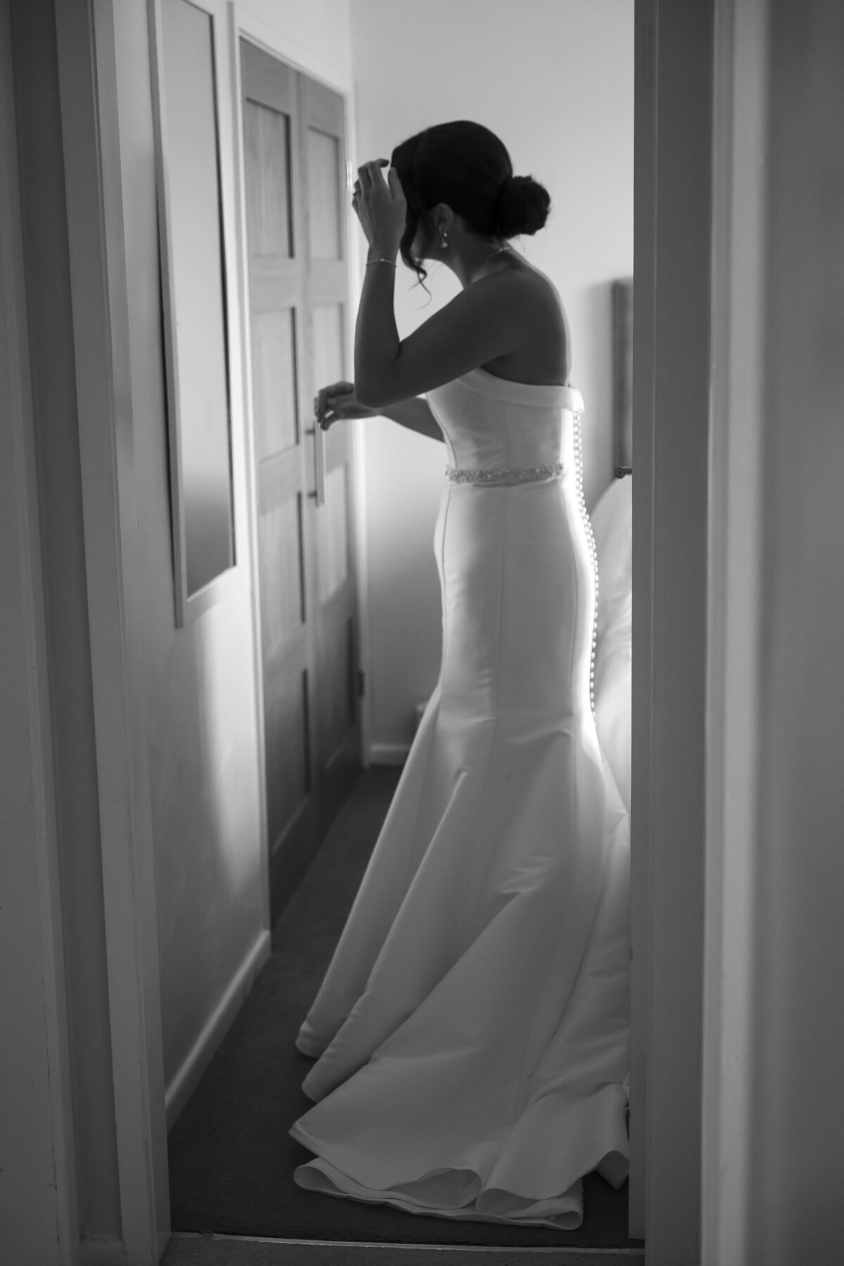 Amy just before the ceremony