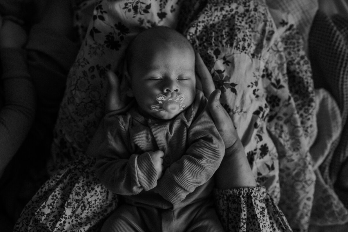 Newborn lifestyle fotografie ziekenhuis