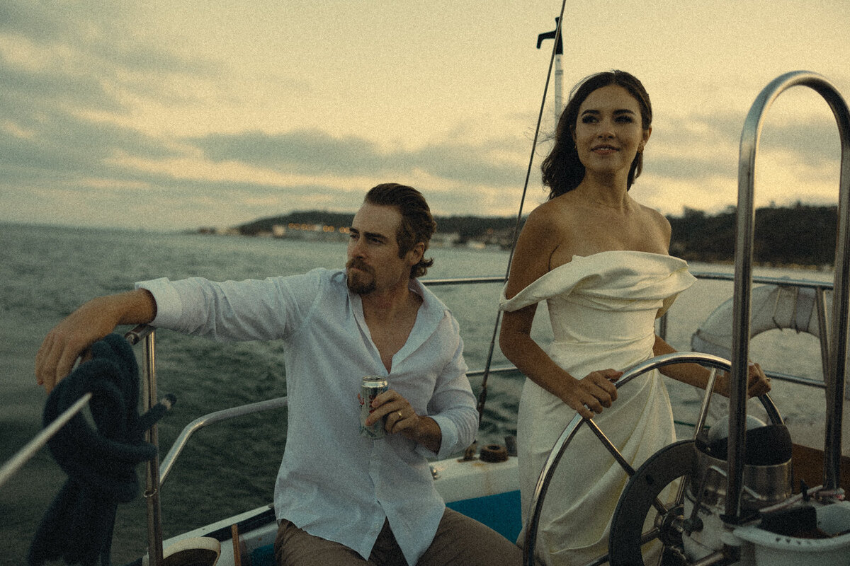 Thuy Tran Photos captured this intimate elopement on the San Diego waters