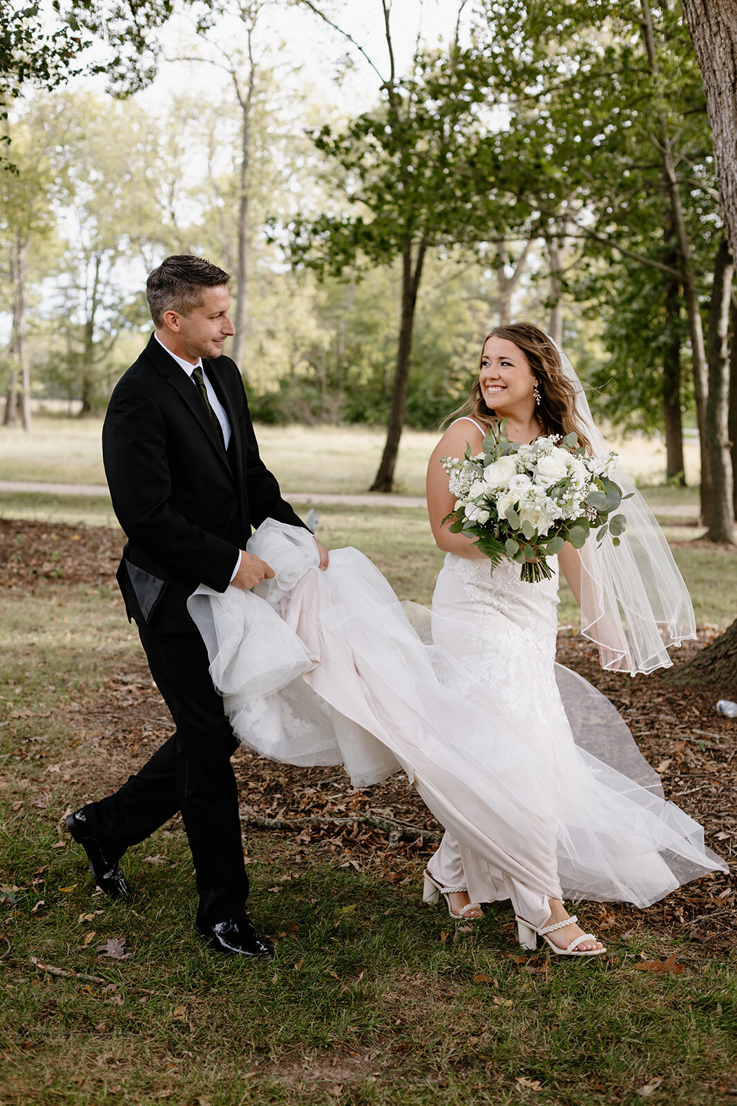 Wedding Portraits at Brighter Daze Farm in Illinois