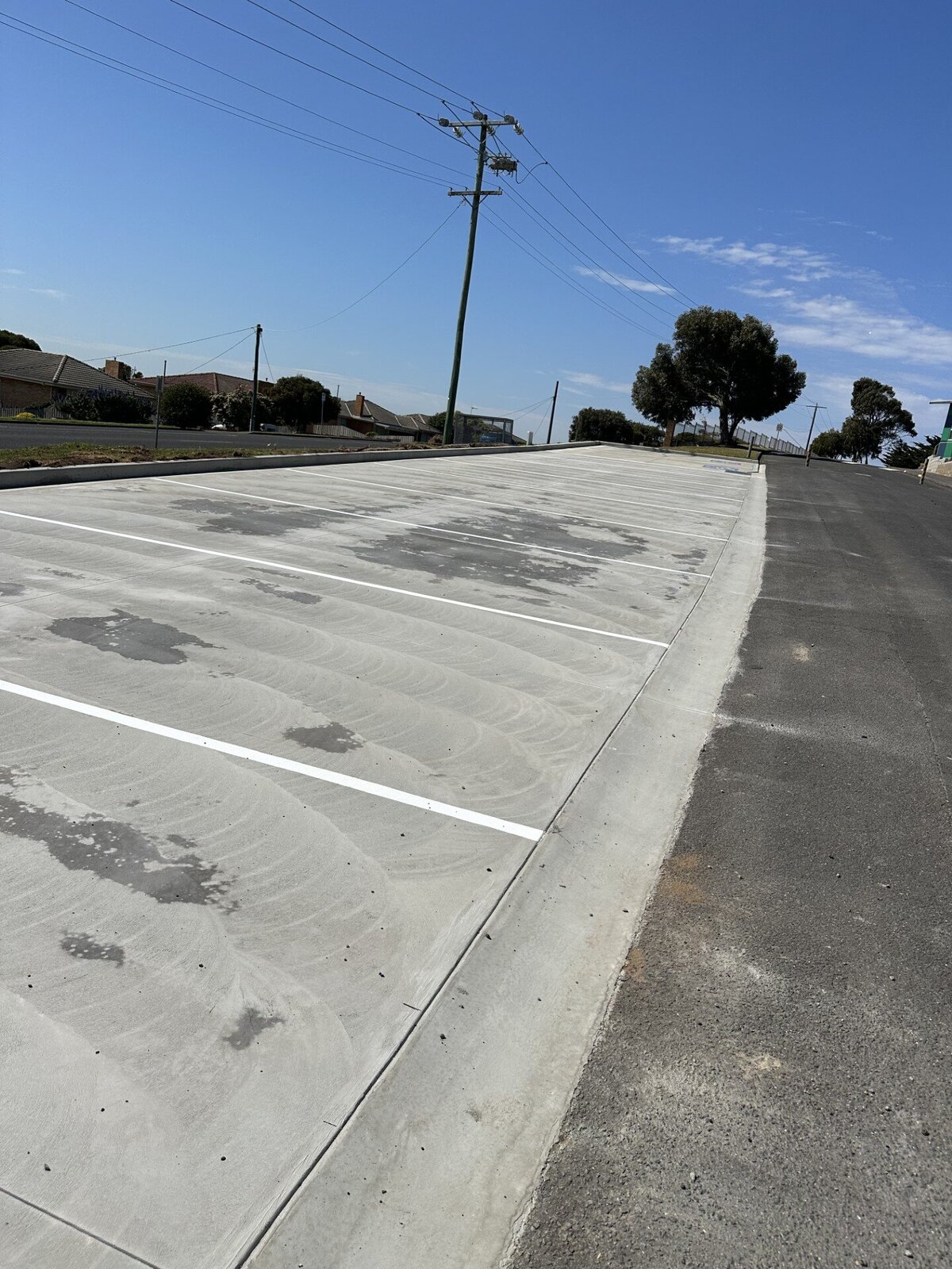 Carpark concreting and drainage installation in warrnambool by Templeton's Concreting