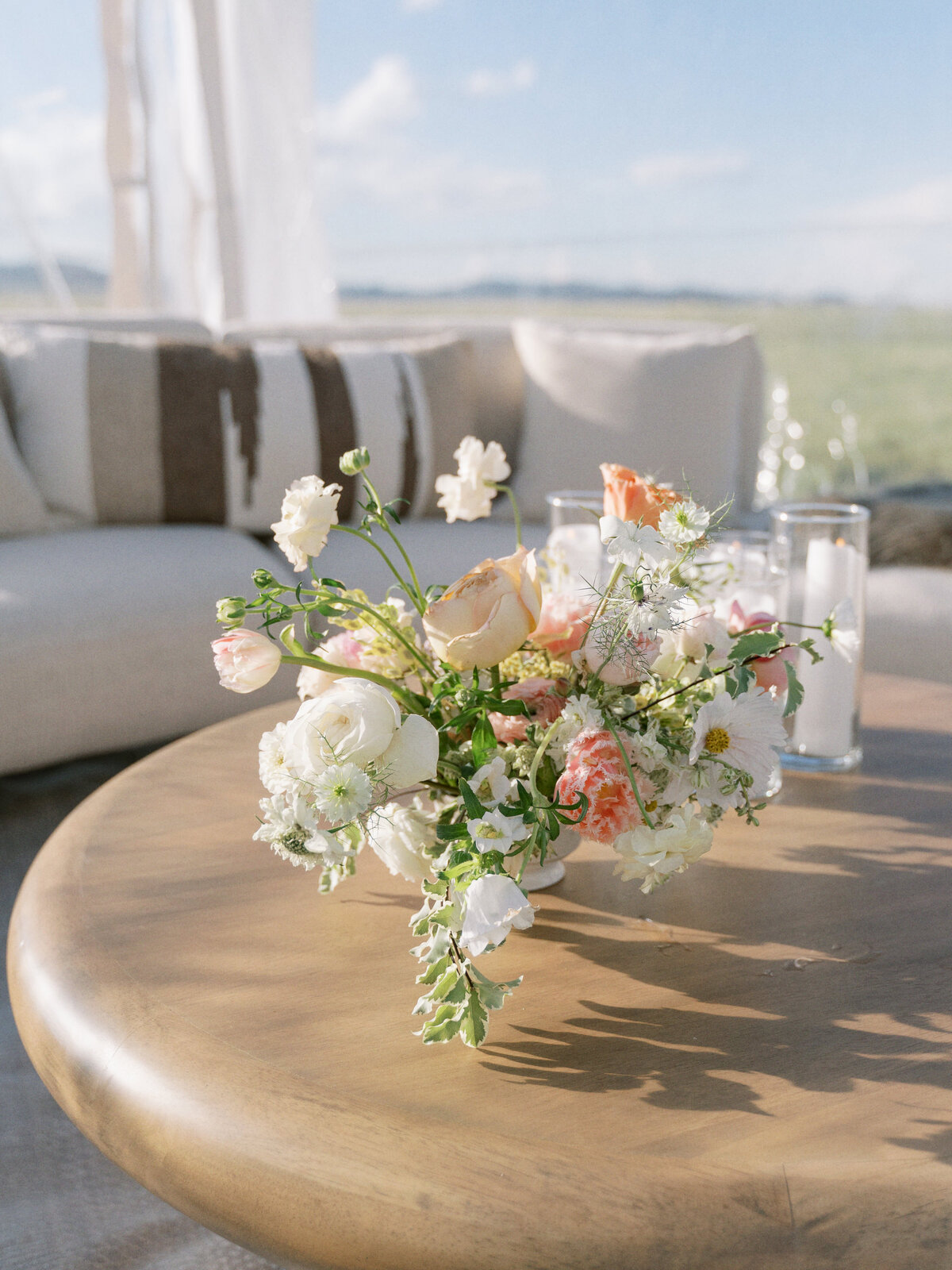beautiful floral arrangement for a Montana wedding