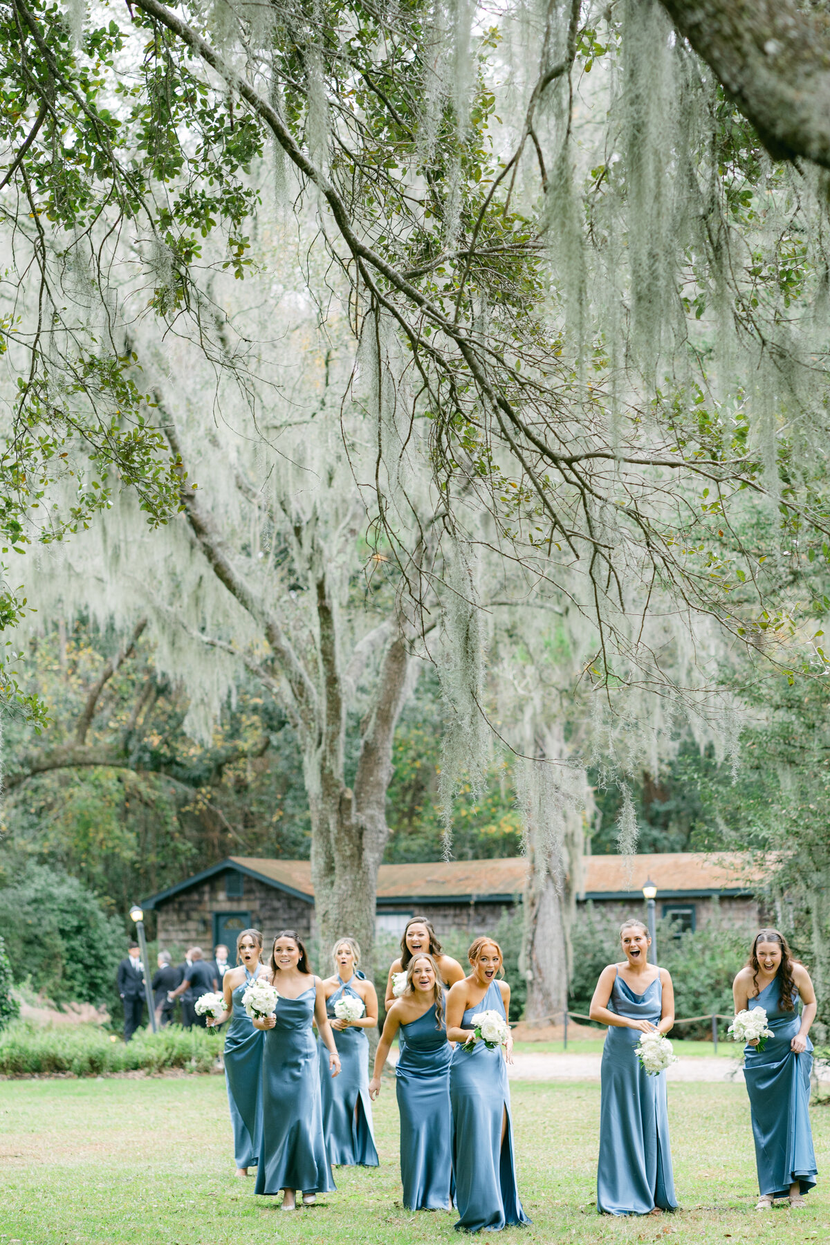 Katherine Horton Photography Sarah & Trey's Wedding Day First Look with the Bridesmaids 009