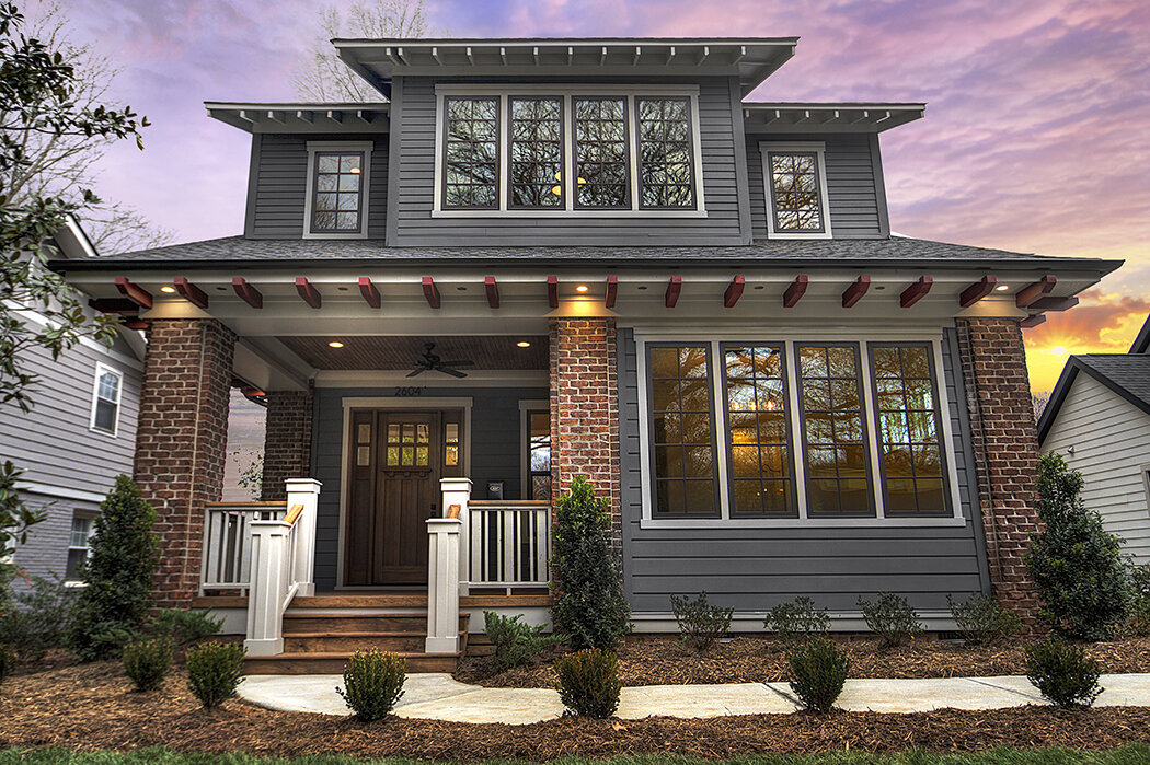 Best Craftsman Luxury Home Architect Design - Charlotte North Carolina
