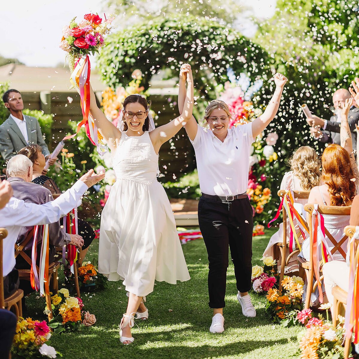 fun outdoor wedding