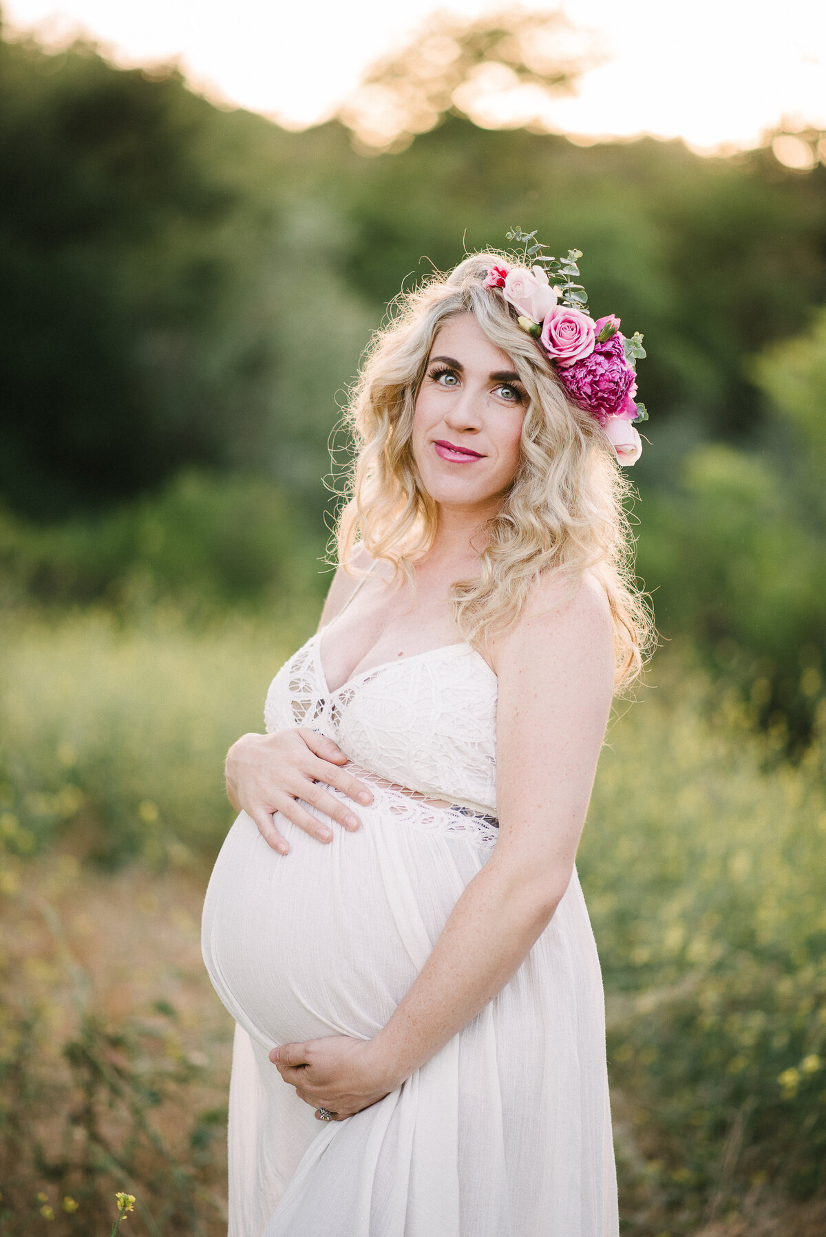 Floral Crown Maternity  Marie Monforte Photography_Rebecca-8