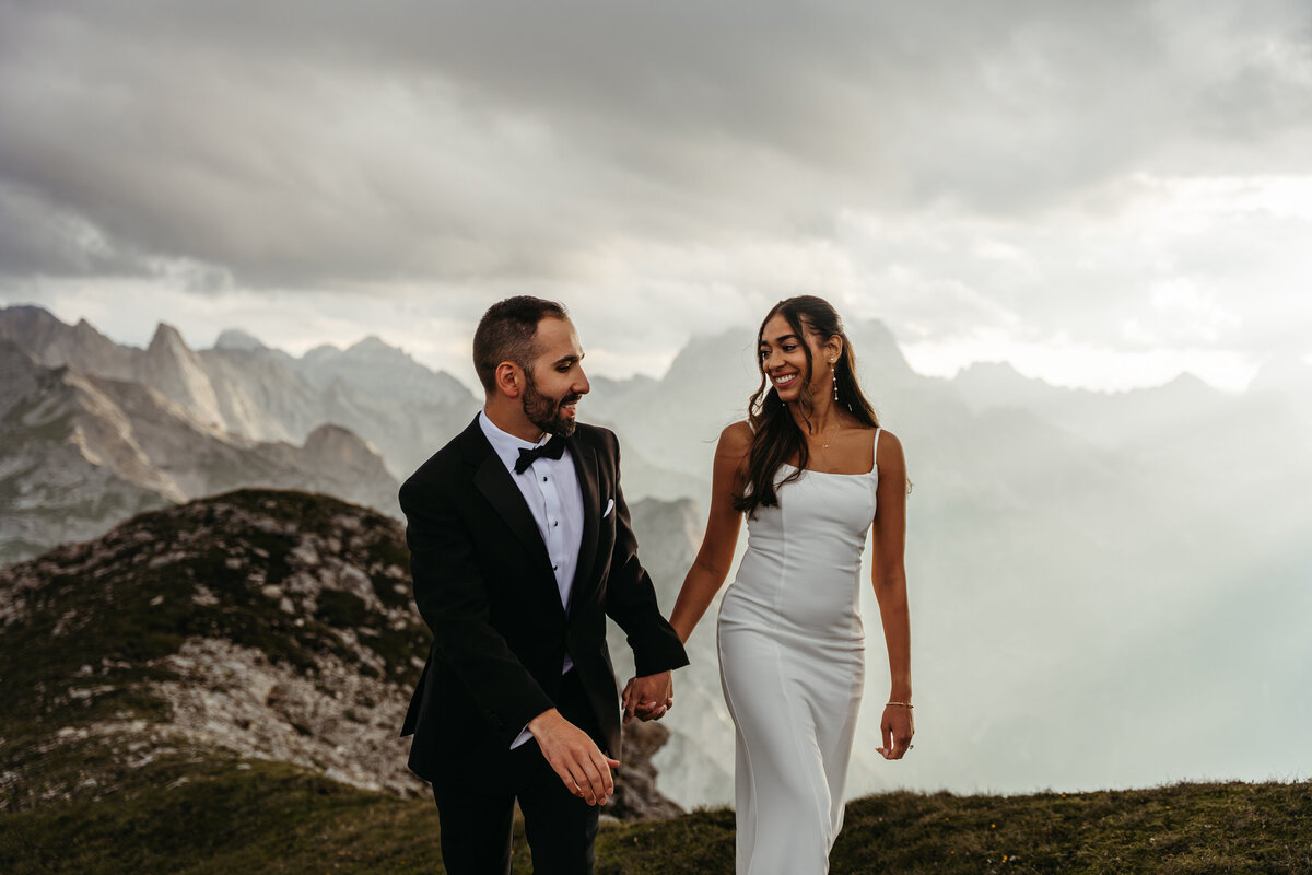 Marmarole helicopter Elopement Dolomites -22