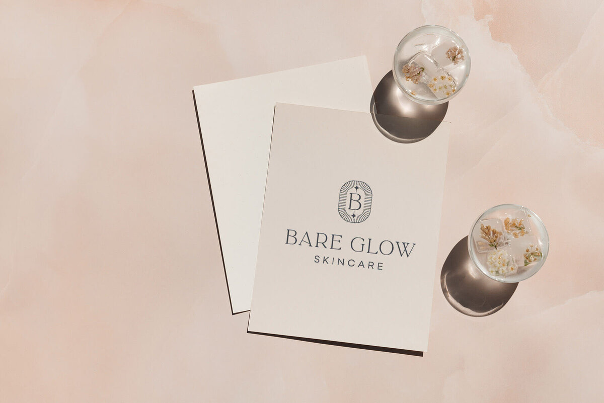 bare-glow-skincare-brand-design
