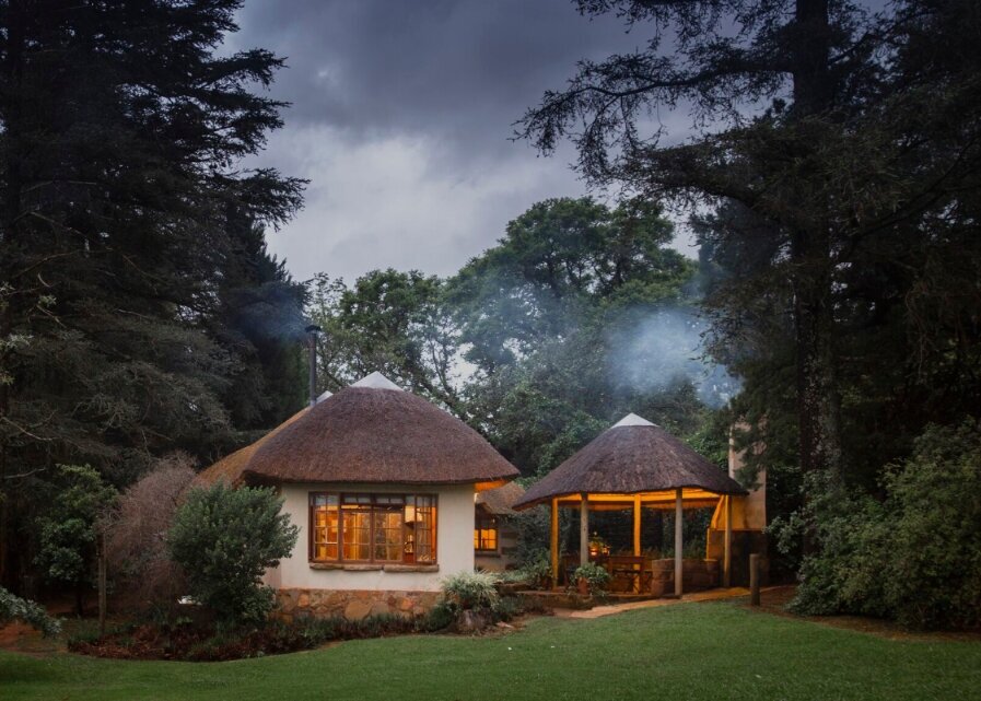 Zuid-Afrika-Drakensberg-Berghouse-cottage-Thunzi-Cottage-buitenkant