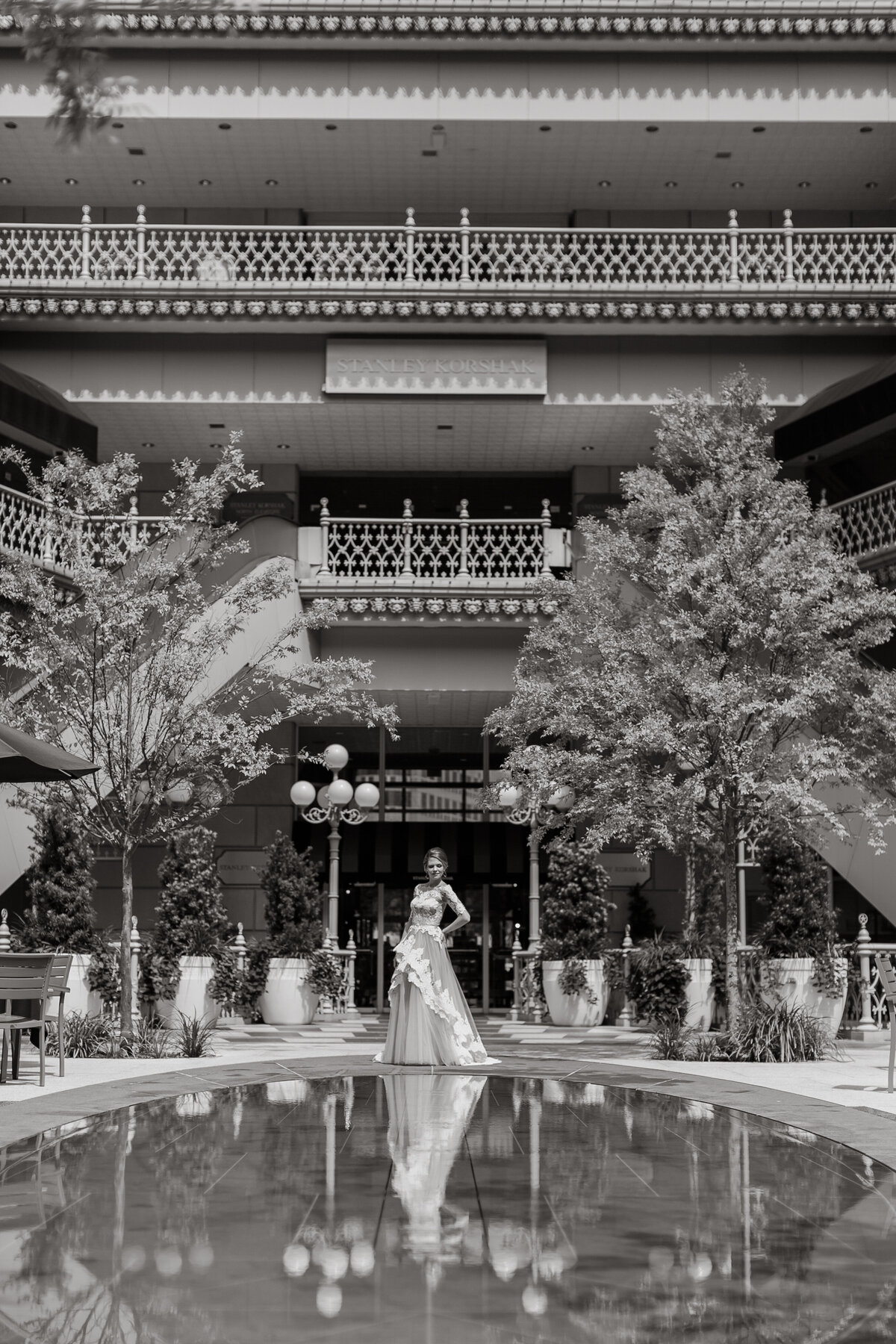 Bridal portraits at hotel crescent dallas