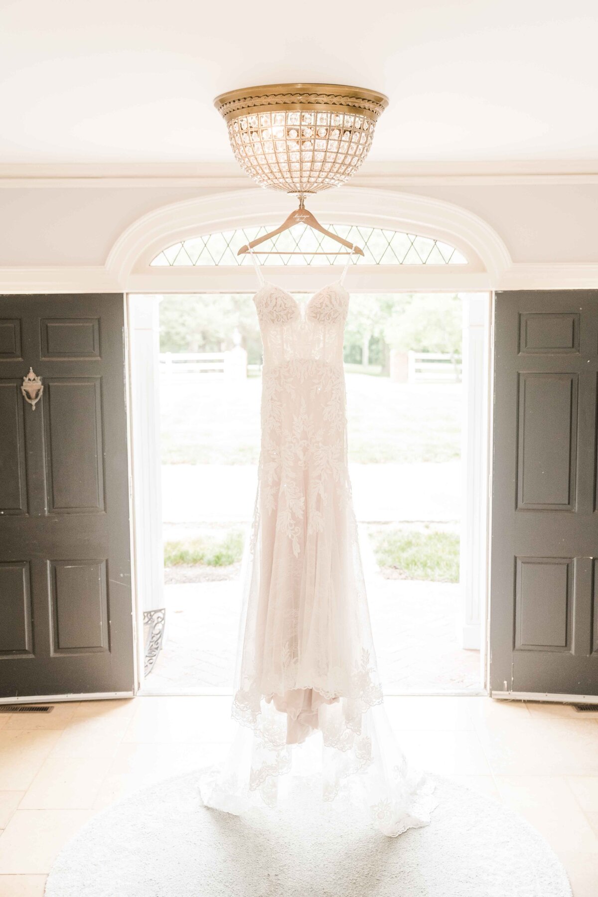Brides Wedding Gown at Sorenson Estates