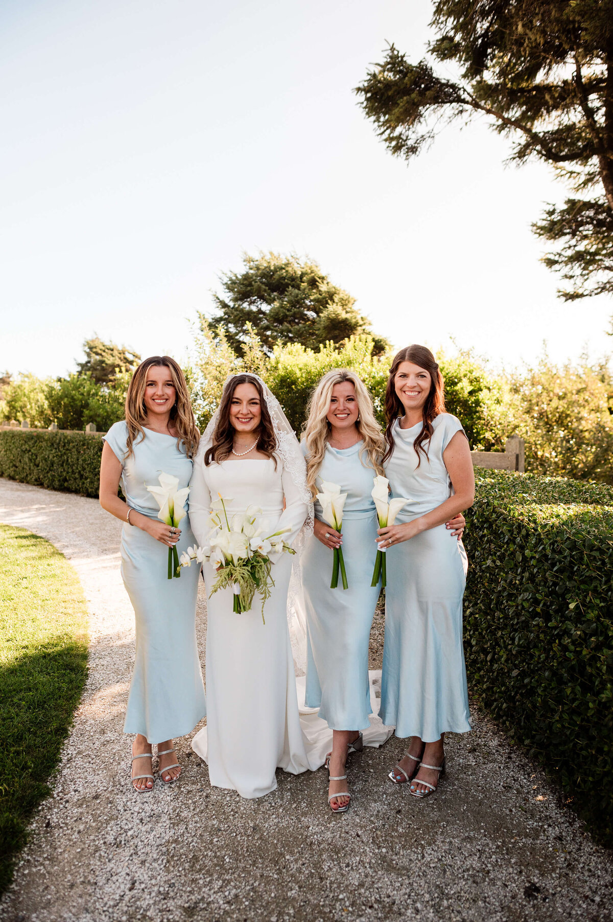Bridesmaids at Seabrook, Washington State Wedding