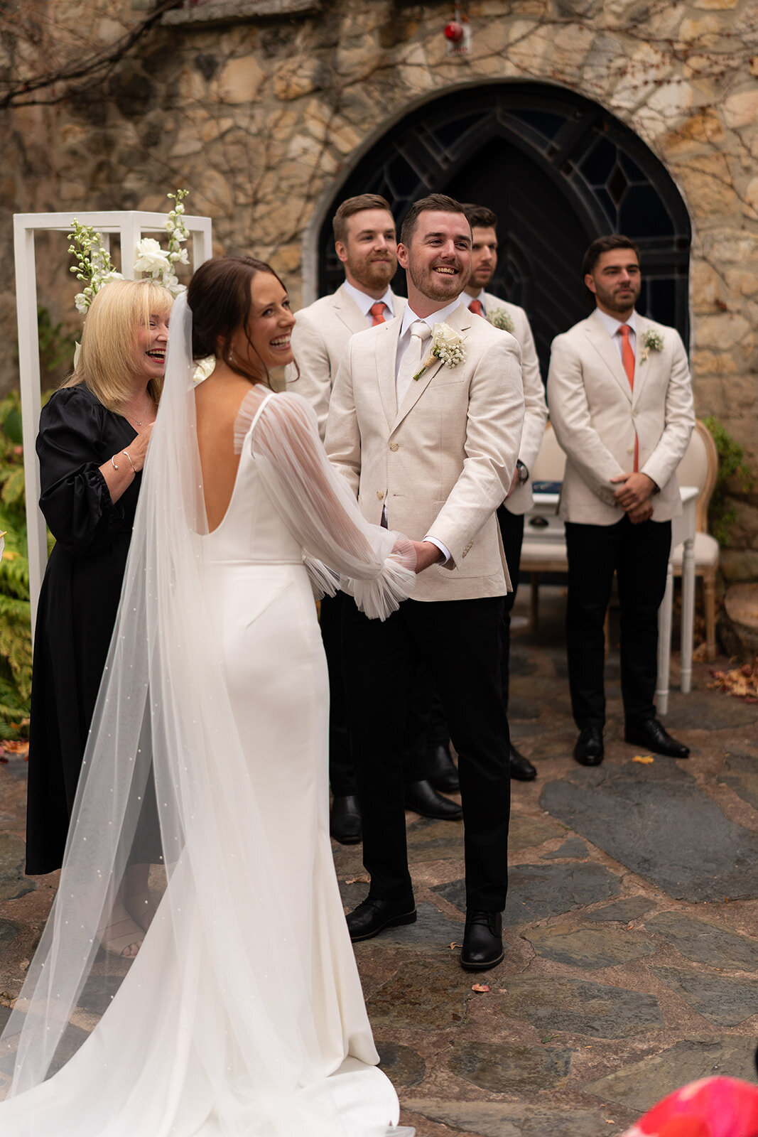 wedding ceremony at the manor, basket range