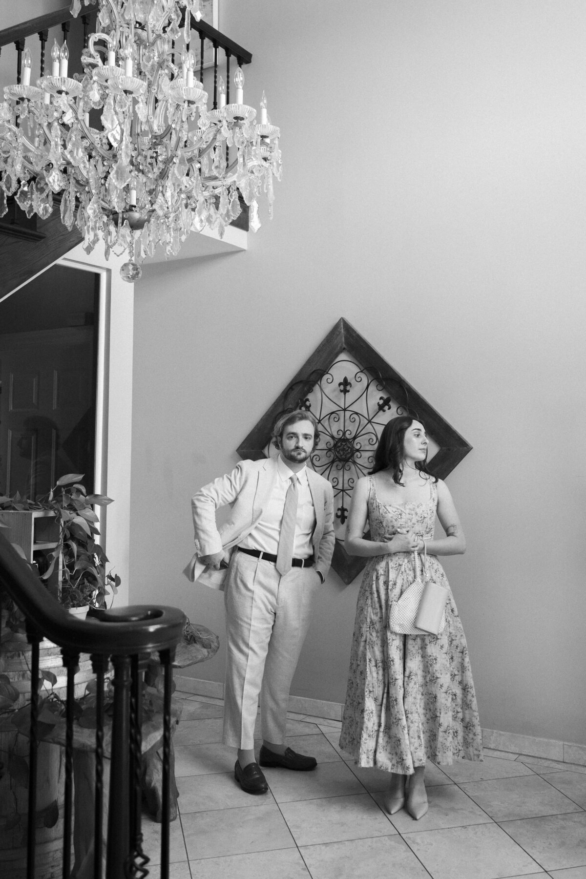 getting ready for wedding