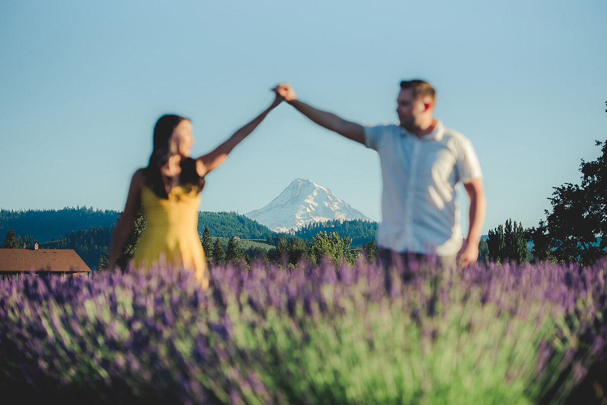 couple and mountain