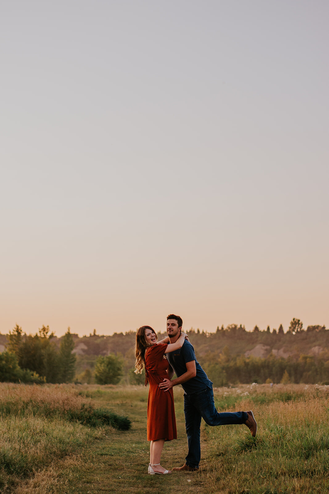 candid engagement photography