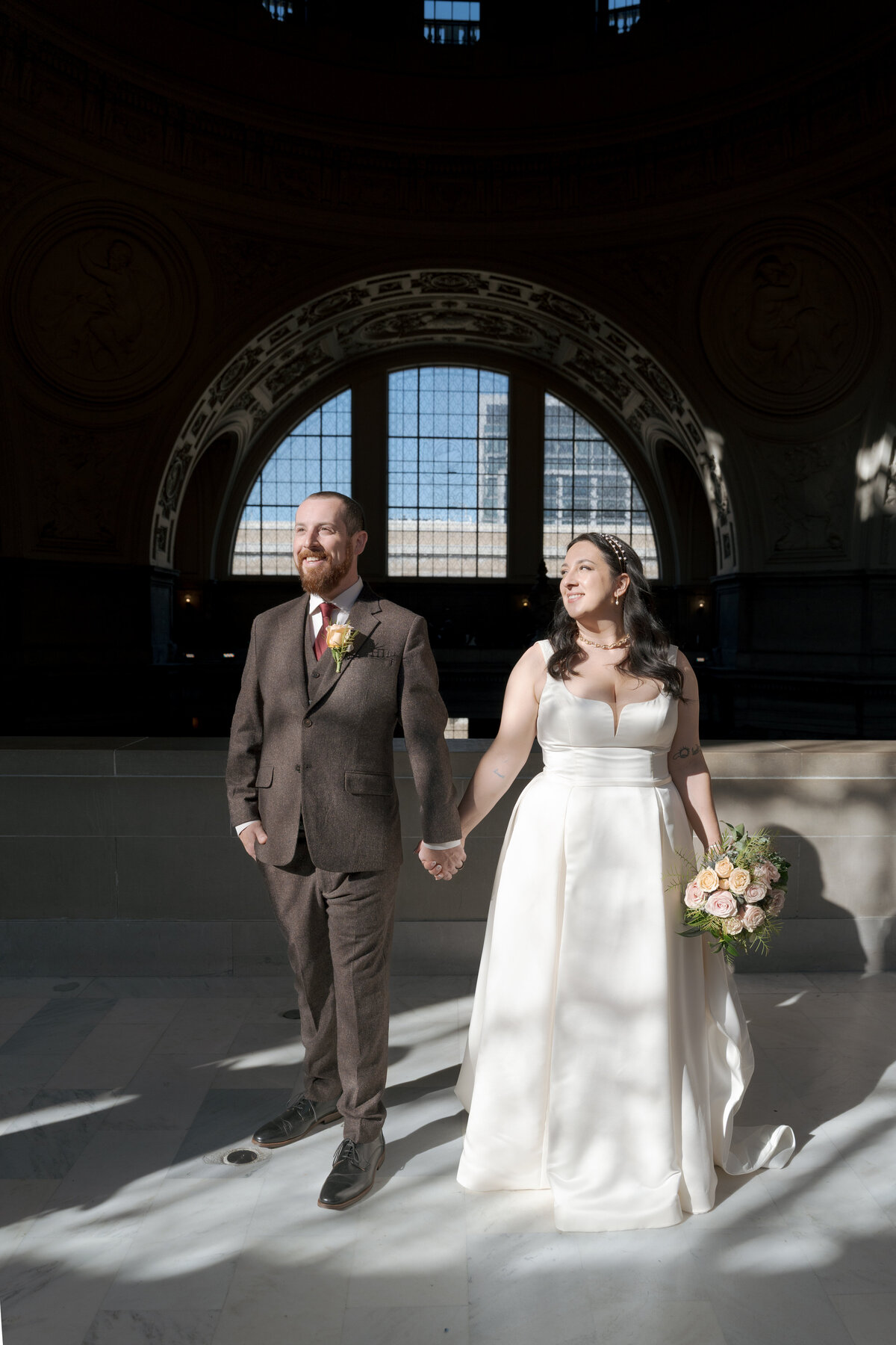Newlyweds at San Francisco City Hall