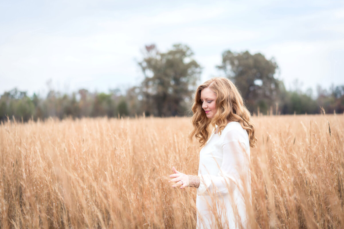 haven walking in tall grass