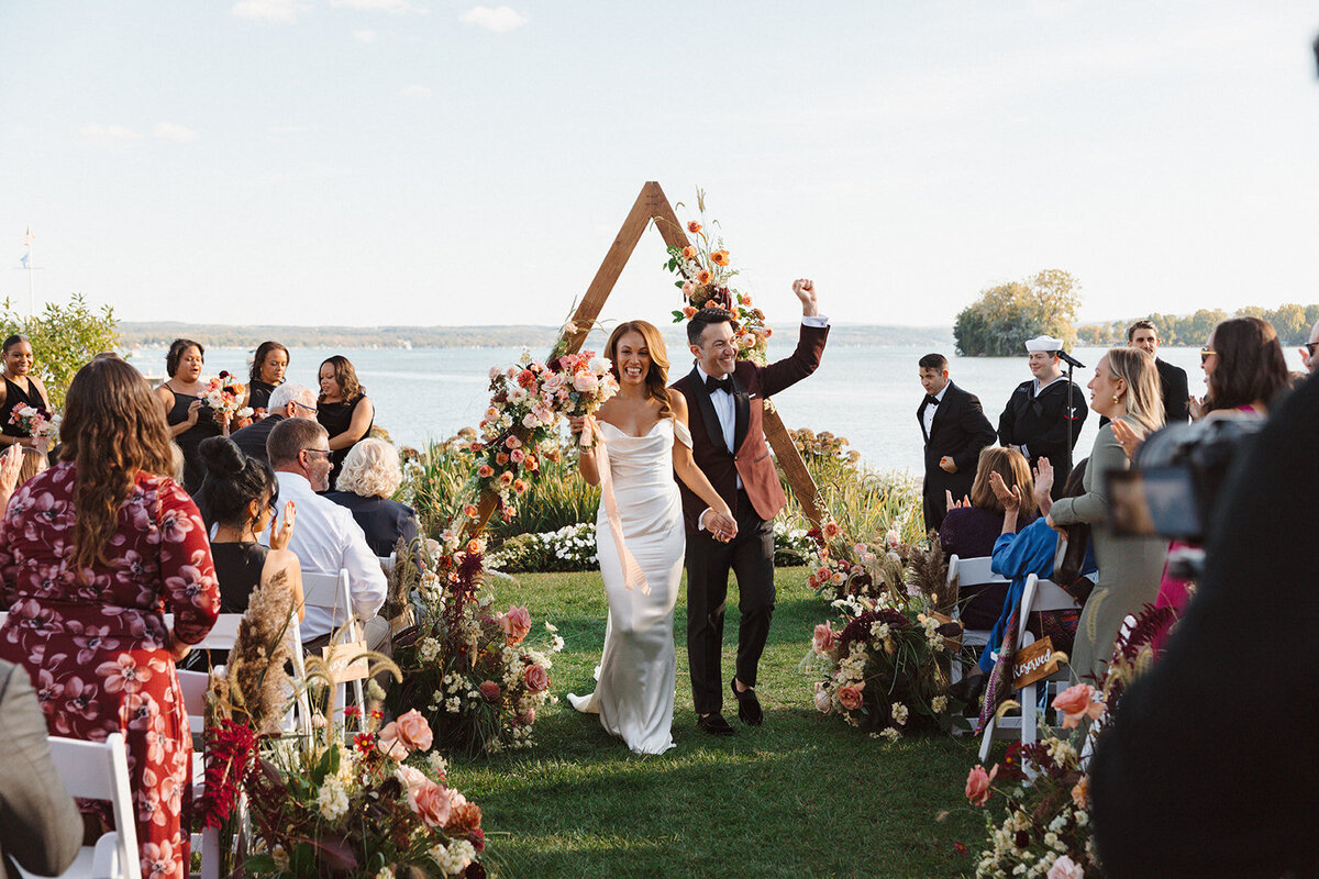 The Lake House on Canandaigua wedding ceremony