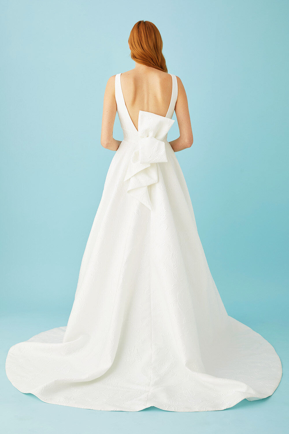 Dramatic Back Wedding Dress