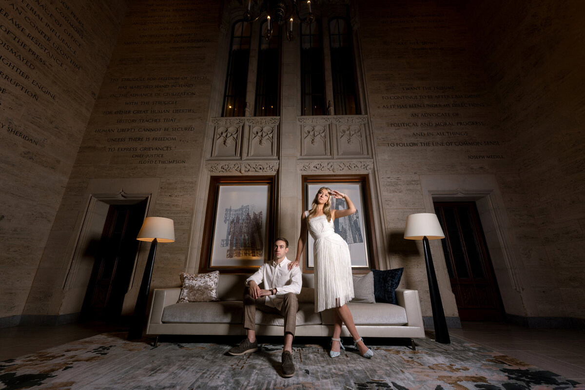 Berlez-Chicago-Wedding-Photographer-Engagement-Session-Tribune-Tower-BLVD-Editorial-Fashion-Forward-Celebrate-Planning-Cade-Pearlman-Influncer-63
