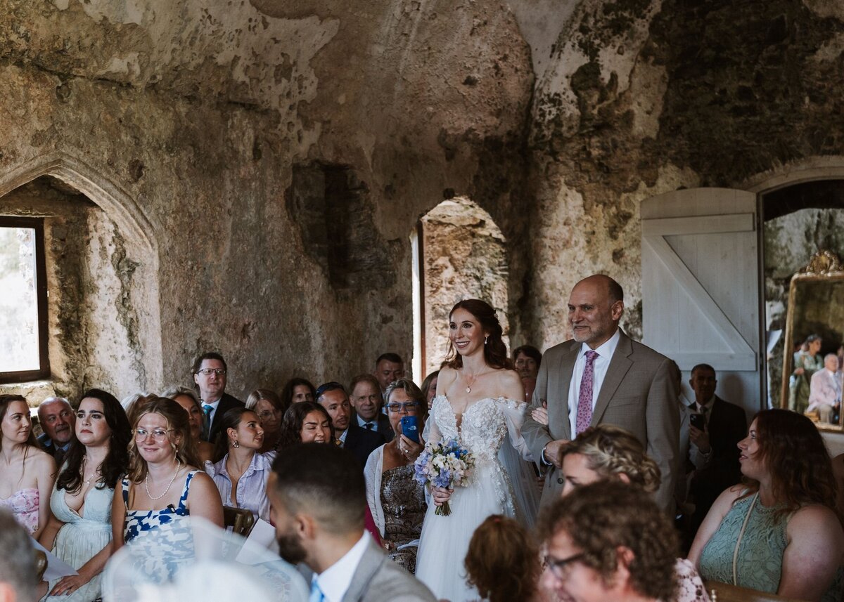 Castle wedding ceremony