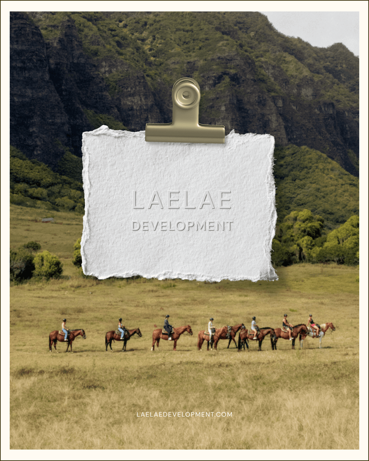 Custom web and brand design for a professional Hawaii development real estate company LaeLae Development created by Studio Chan Hsu, Hawaii-based web and brand designer
