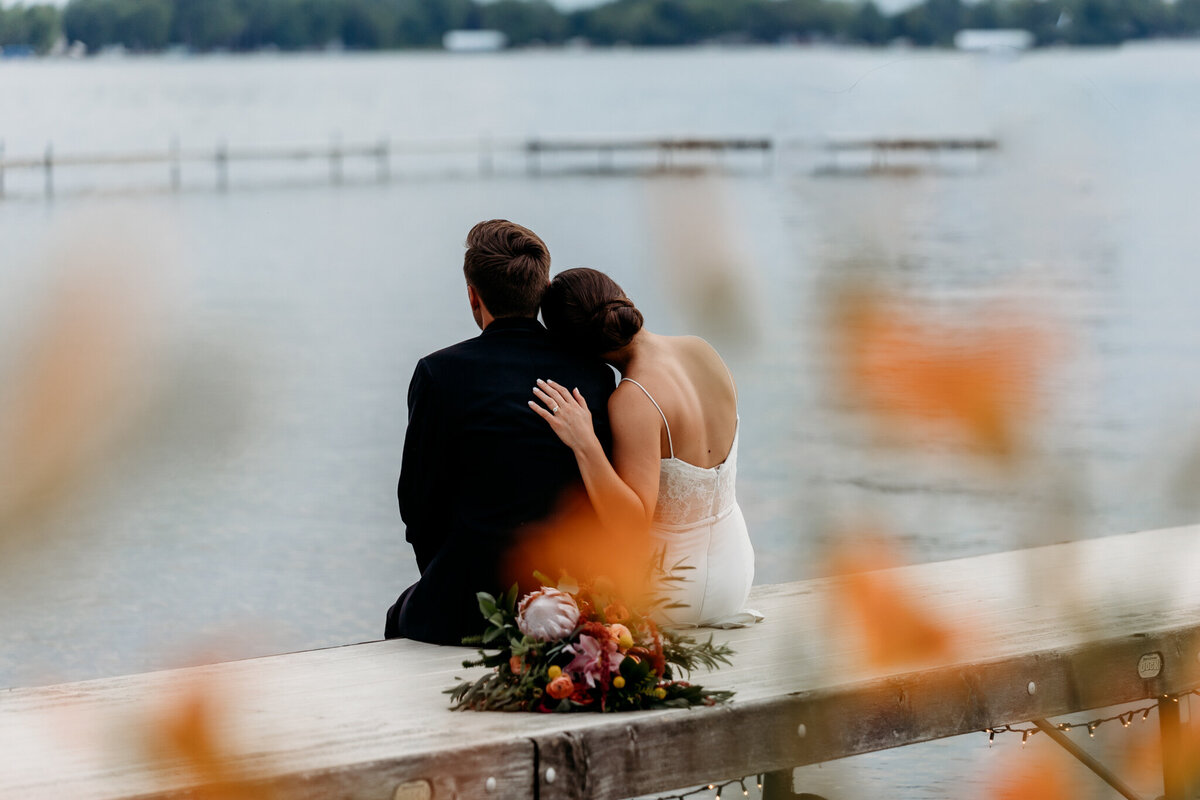 Outdoor wedding Bass Lake IN