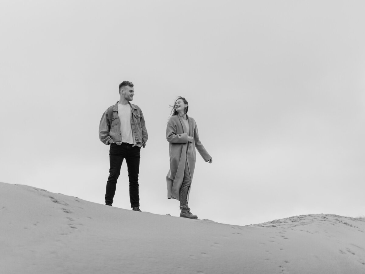 Kayla Stoate Photography Couple Beach Smiling Editorial Fashion Love Story East Sussex _92A9825-2
