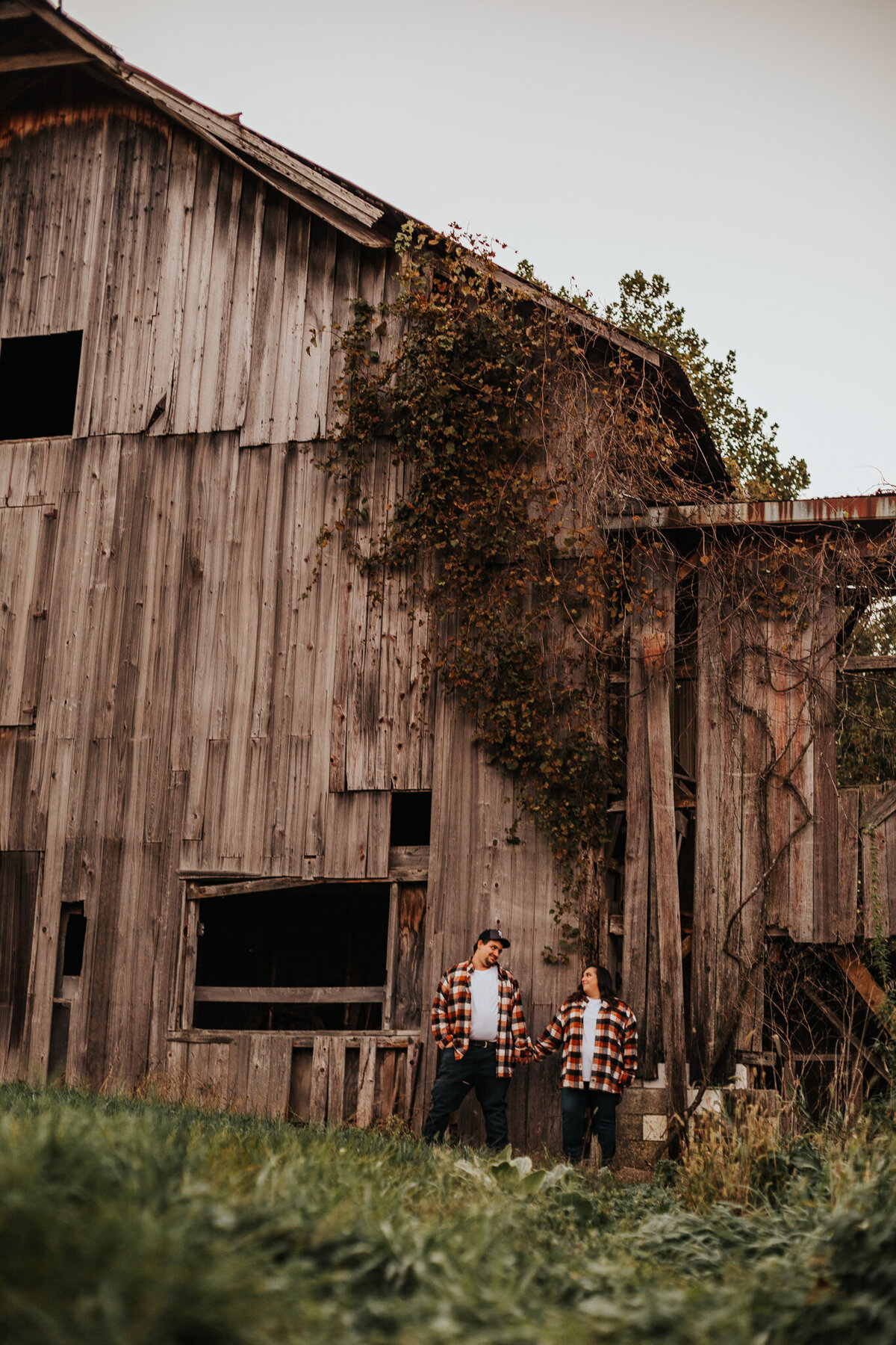 Fall engagement session in Roann, IN