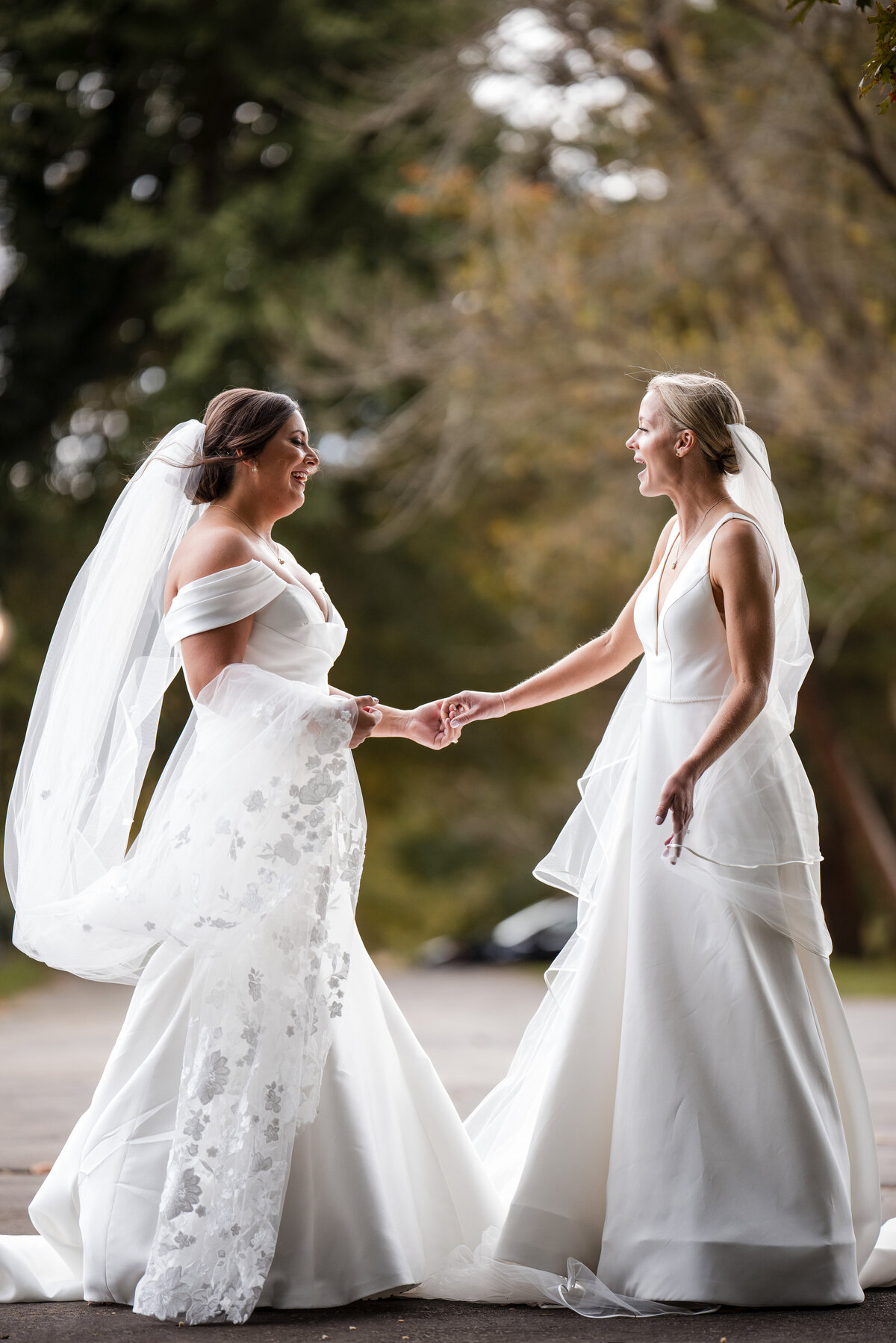An emotional first look at a  Fairmount Park Horticulture Center wedding