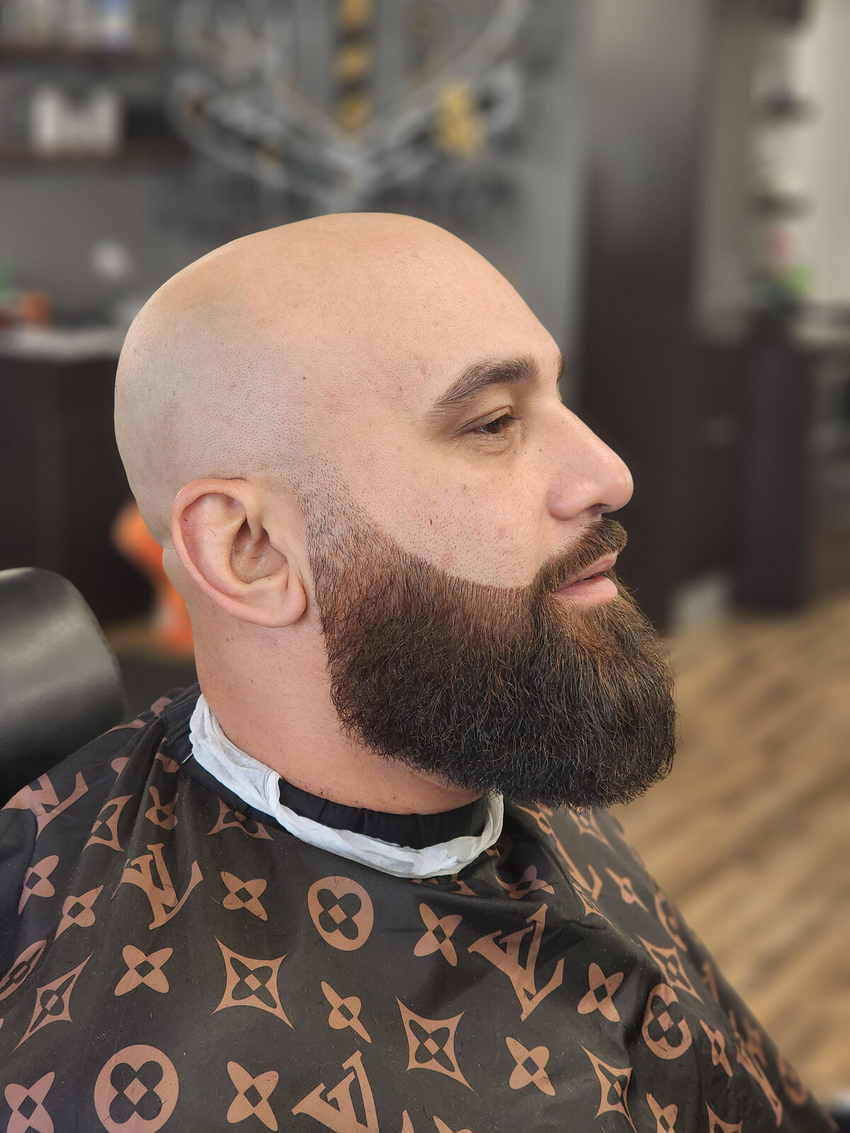 Clean Head Shave and Beard at Whos Your Barber In Venice Florida