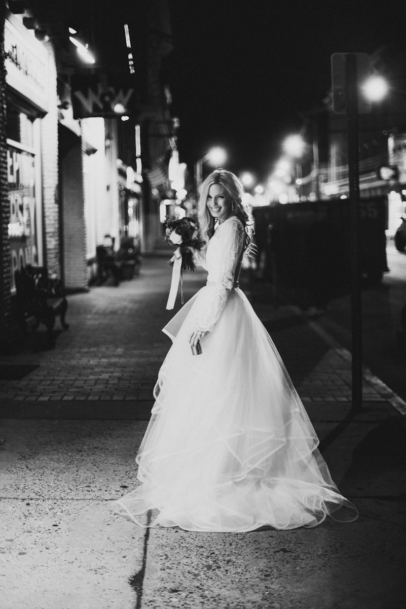 Bride in streets of Red Bank NJ