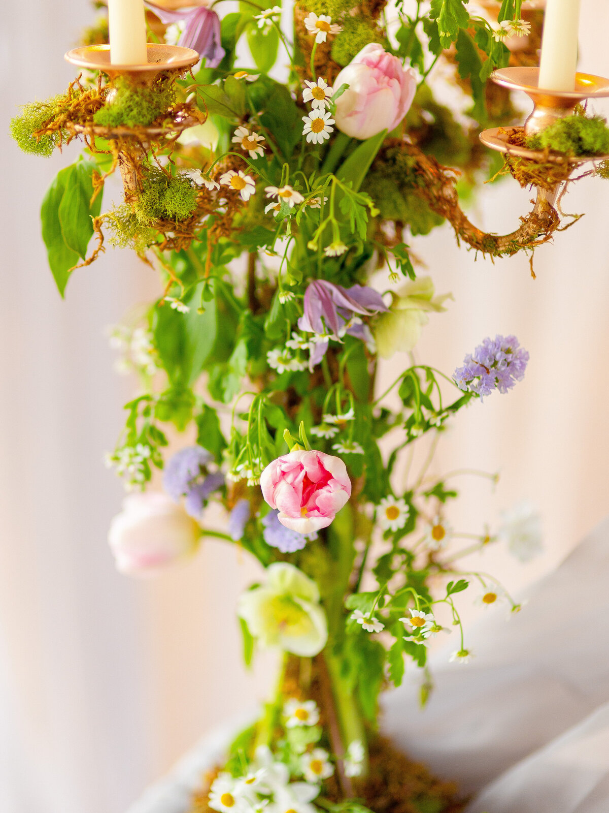 Close up of wedding flowers