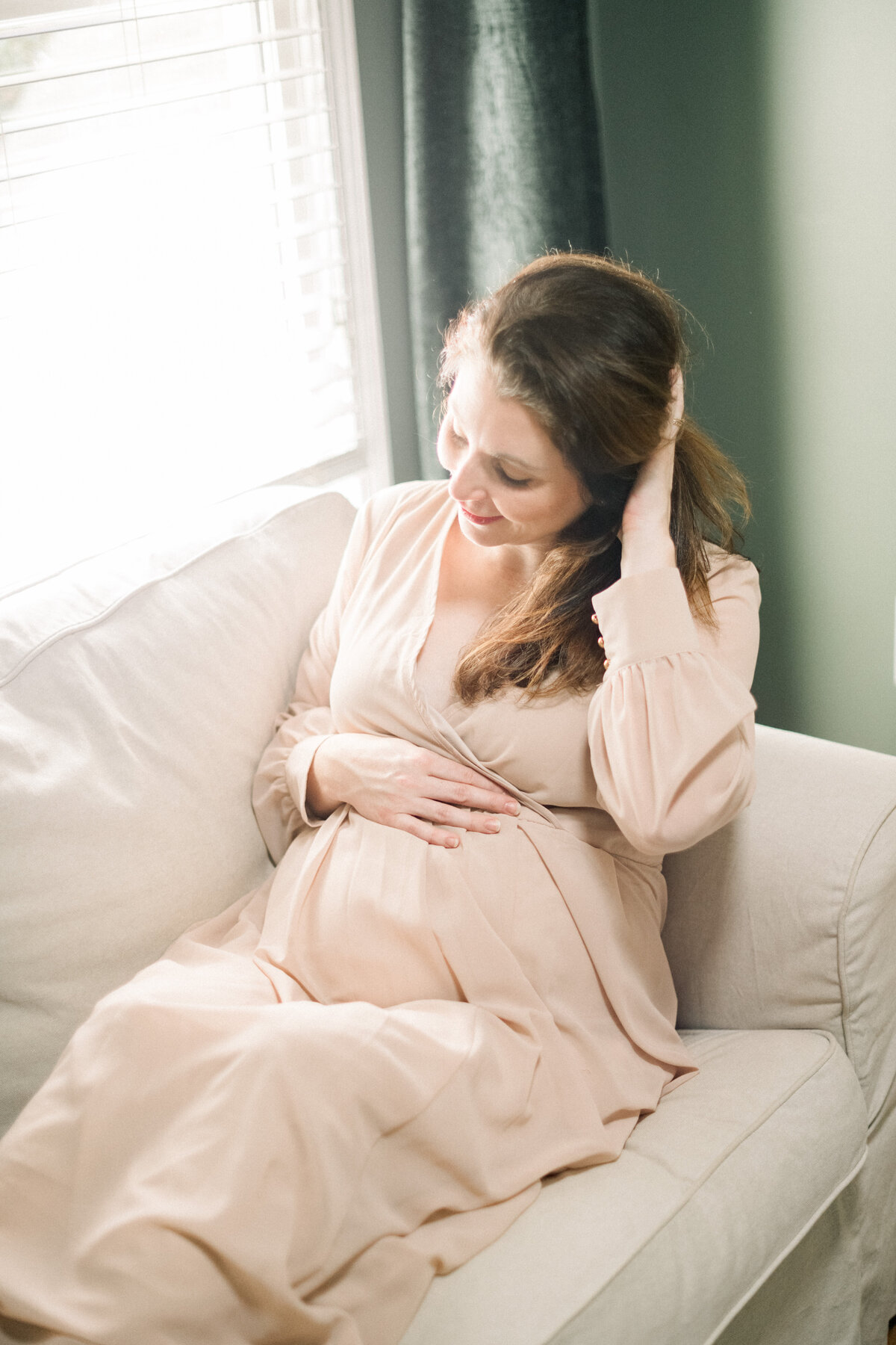 Greenville SC In Home Maternity Photoshoot-8