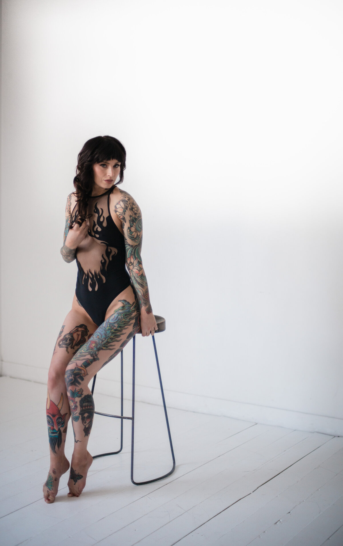 Intimate boudoir session in Salt Lake City showcasing timeless elegance.
