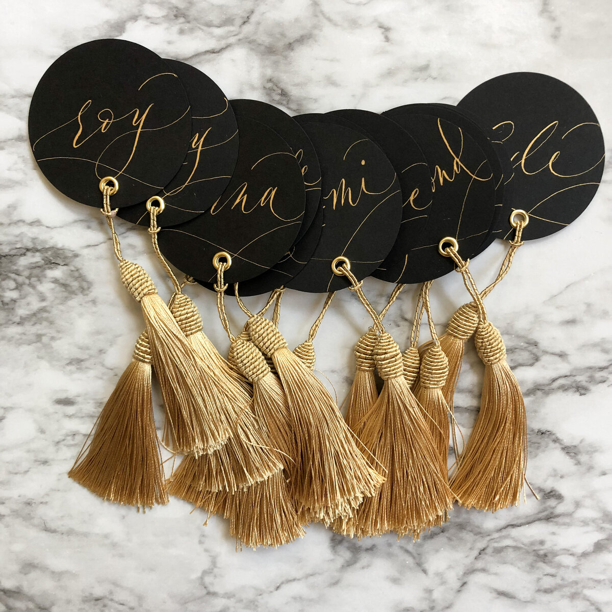 Calligraphy gift tags