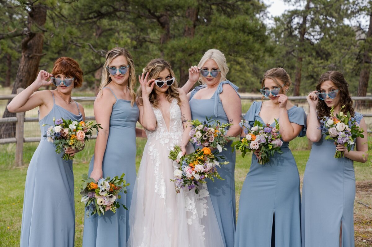 groomsmen and bridesmaids Deer Creek Valley Ranch