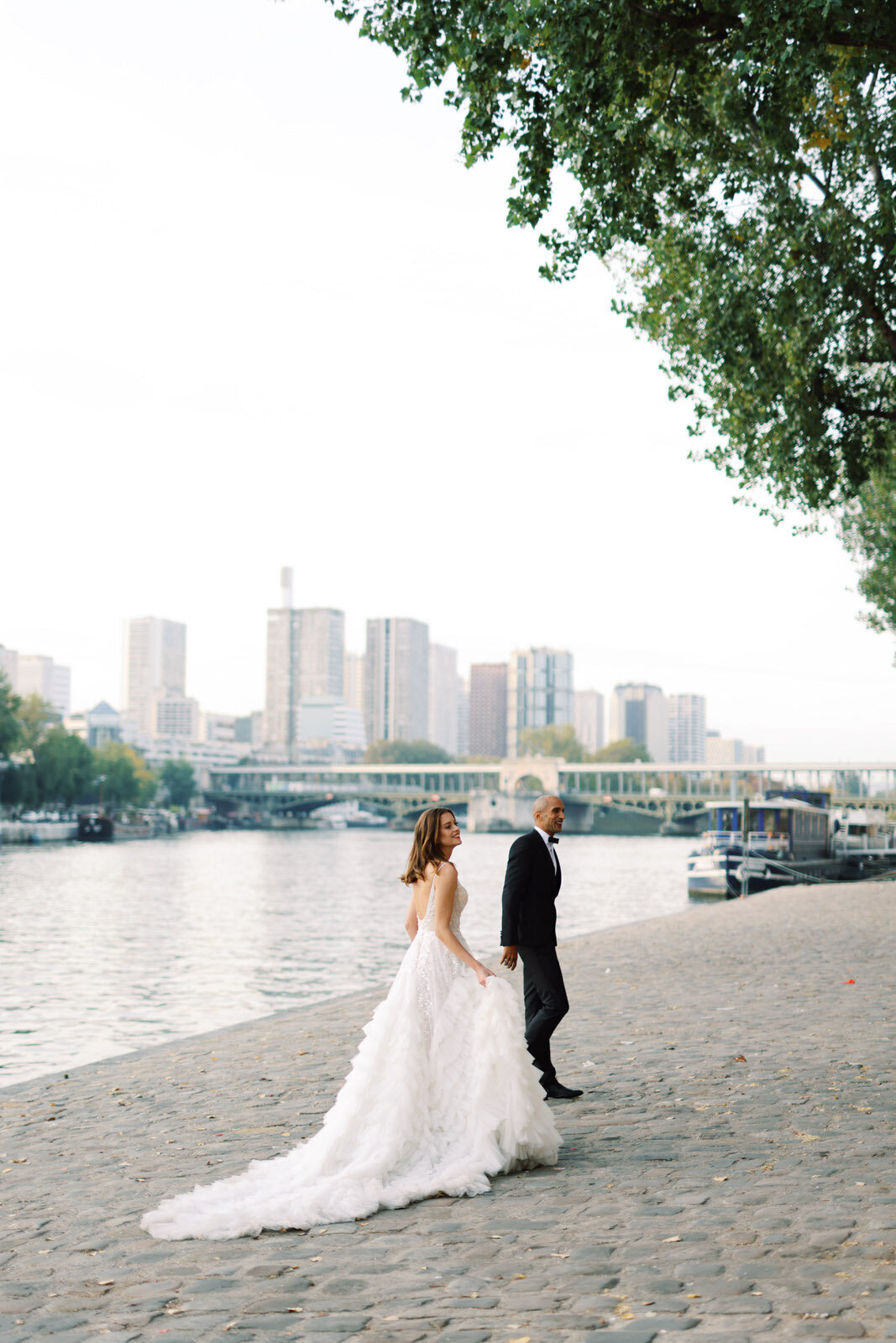 Modern Film Wedding Photography in Paris France 38