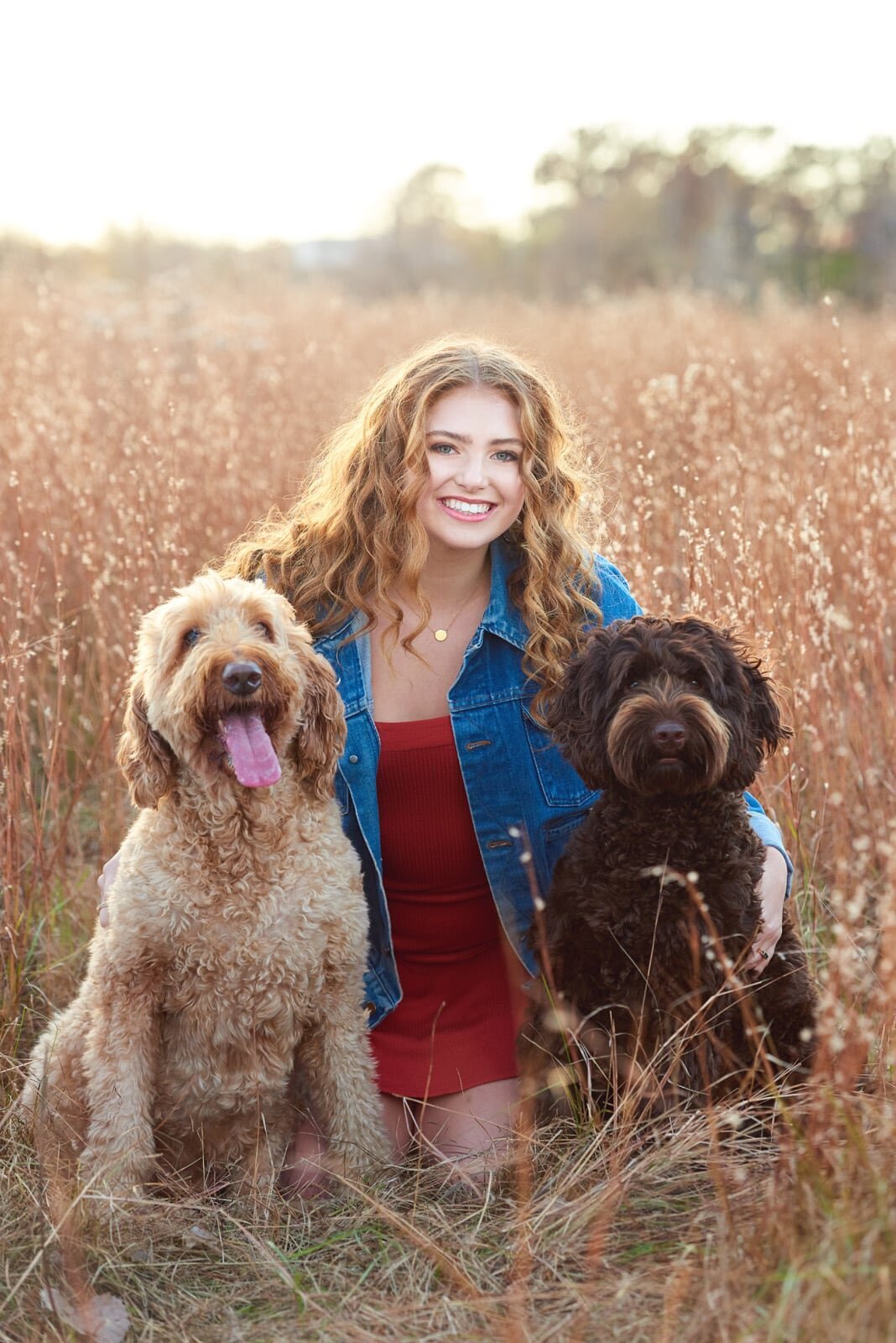 Outdoor Senior Portrait Session With Dogs by Senior Picture Photographer-01