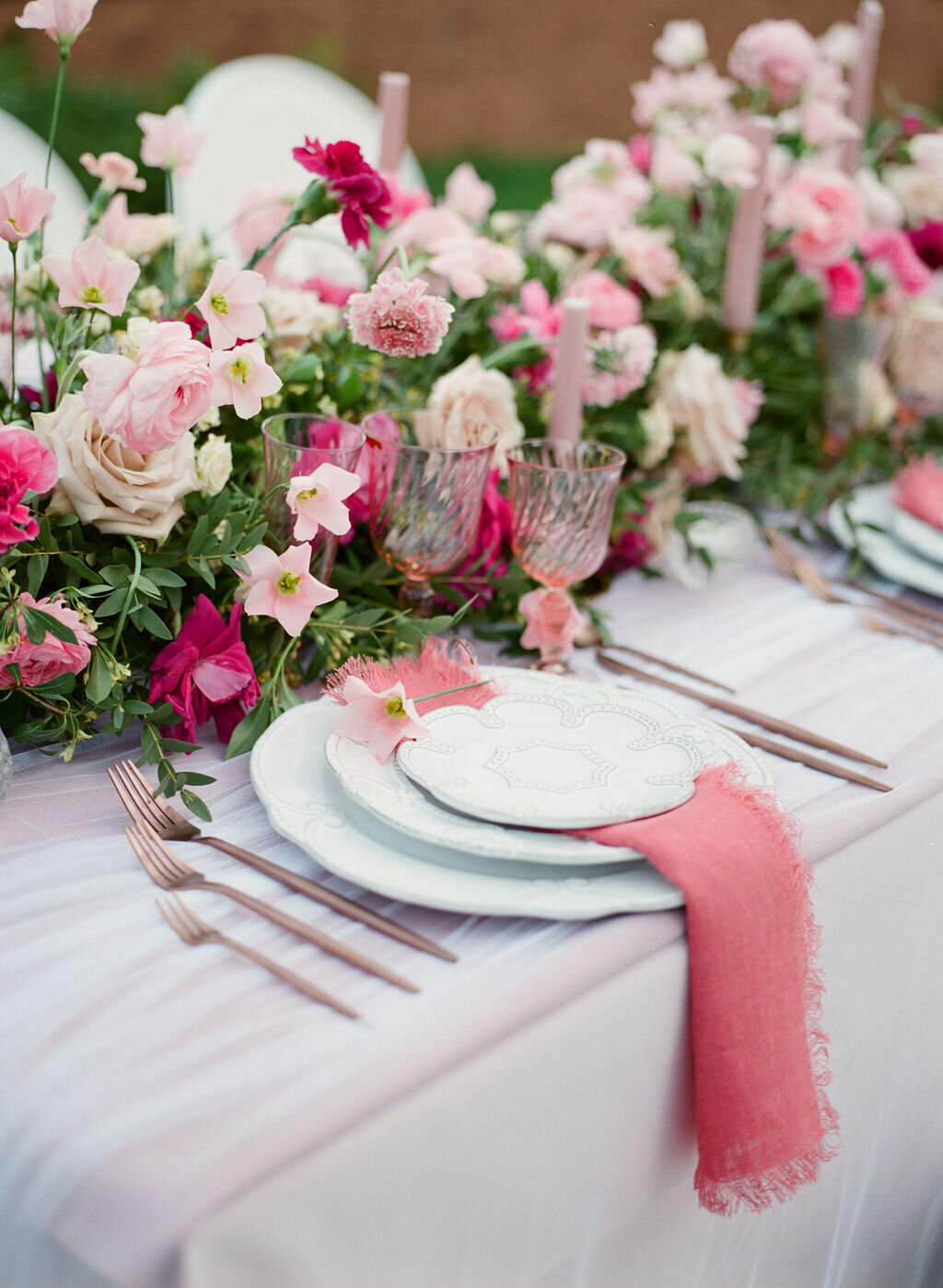 Lake Como pink wedding inspired by Dior Veronique Lorre wedding designer and florist29