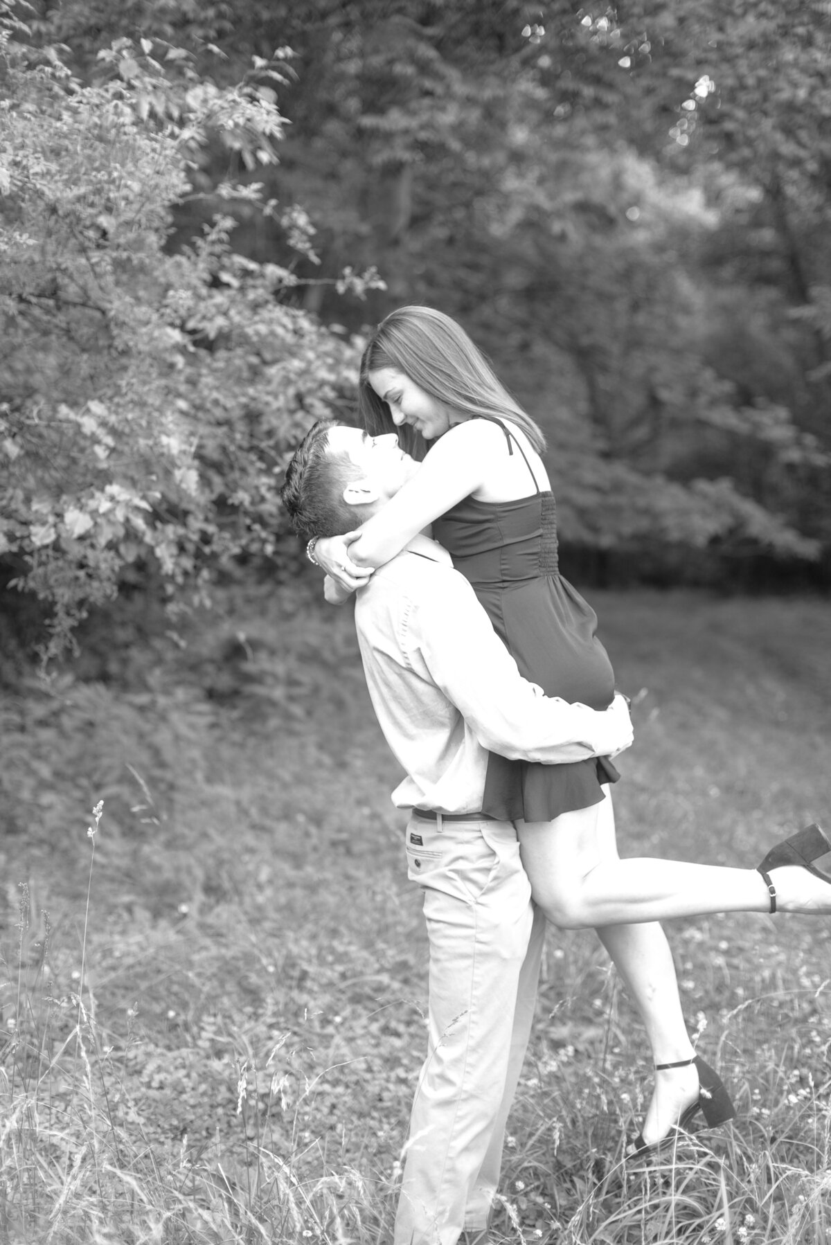 Surprise Proposal at  Park by Michelle Lynn Photography